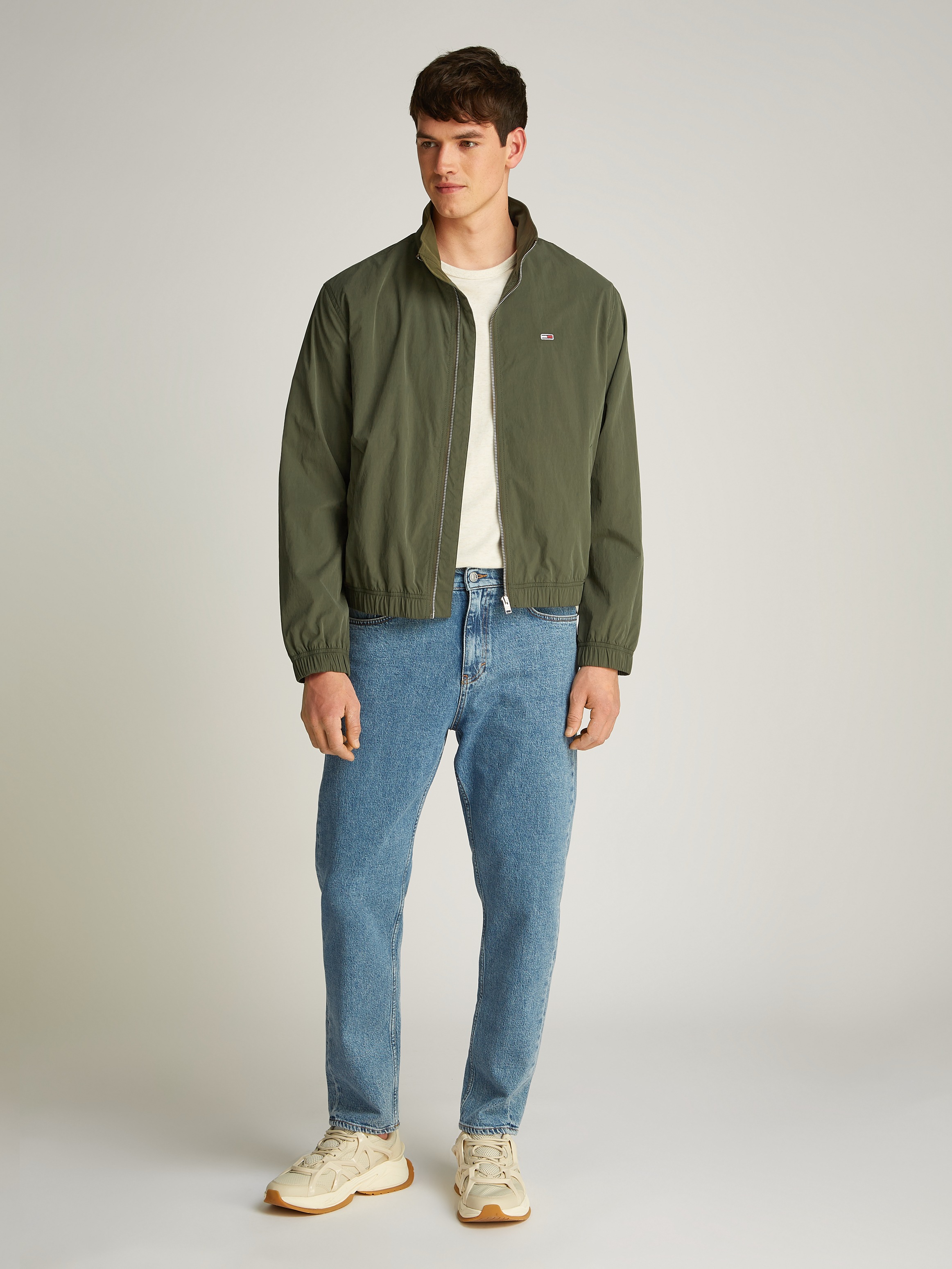 Tommy Jeans TJM Essential Jacket Ext Men Bomber Green Size S 3