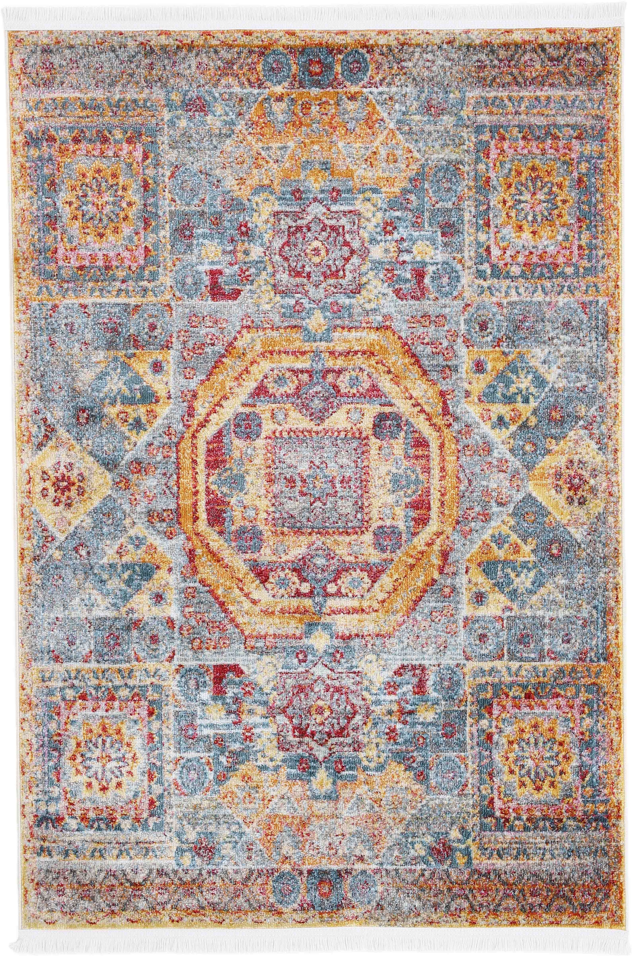 carpetfine Teppich "Helen" rechteckig 7 mm Höhe Vintage Orient Look, Wohnzi günstig online kaufen