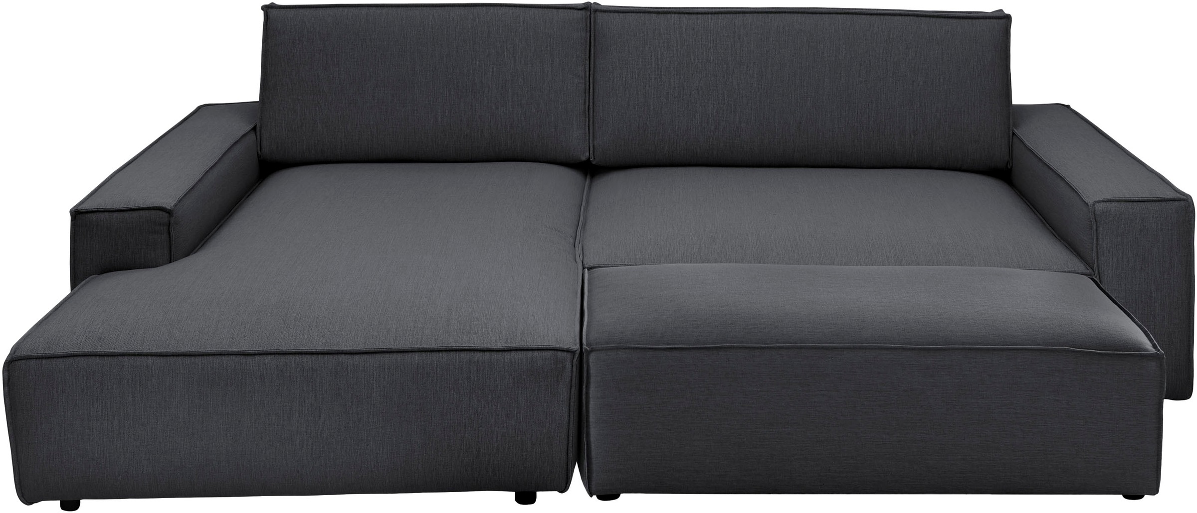 Home affaire Polsterecke »NEU: SHERWOOD XXL tief, L-Form mit Schlaffunktion, Big-Sofa mit Hocker«, (Set, 2 St.), stellbar zum Schlafsofa (Krokodilverbinder), Cord, Leinenoptik