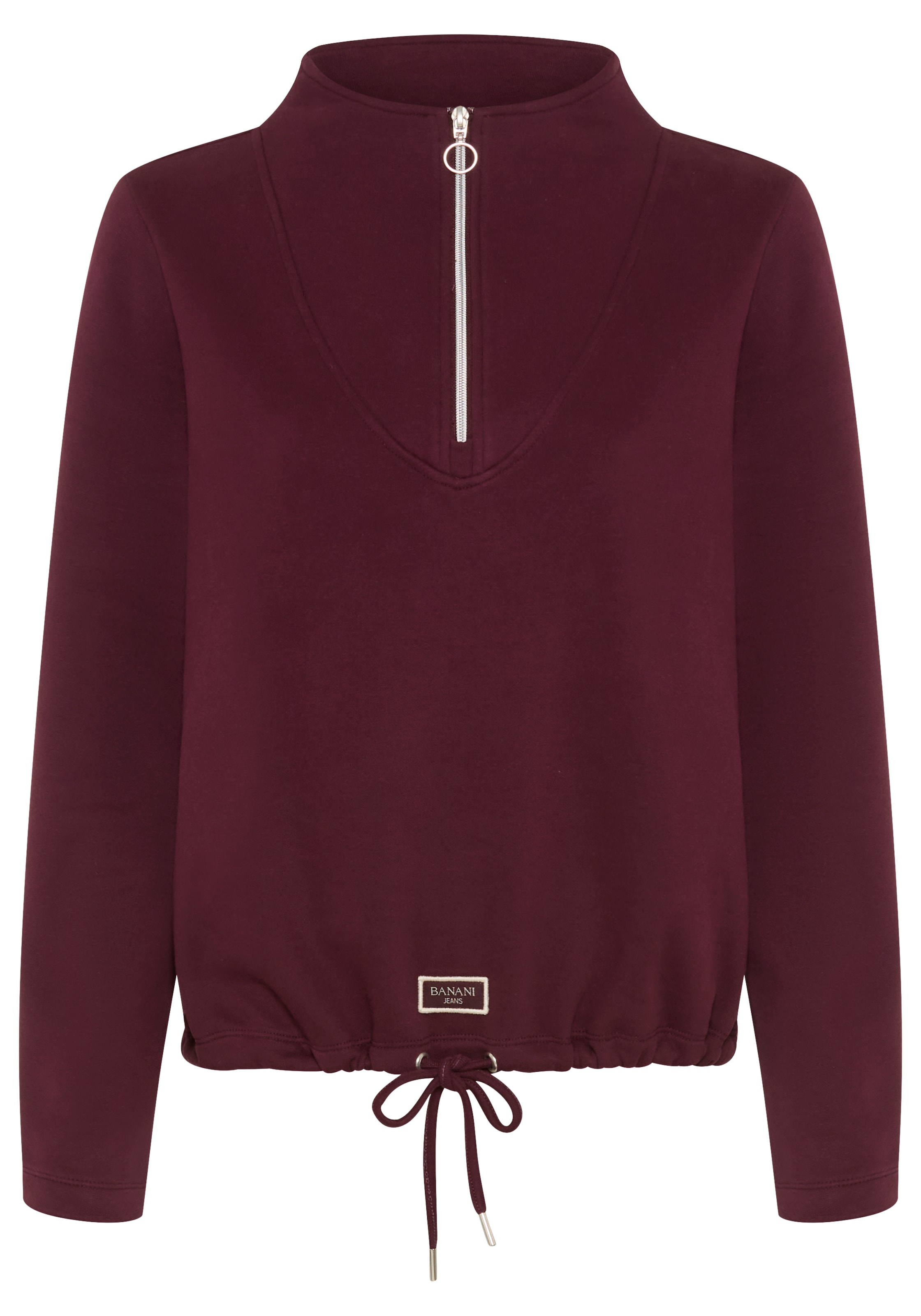 Bruno Banani Sweatshirt , mit hohem Stehkragen, aus Baumwolle und Polyester
