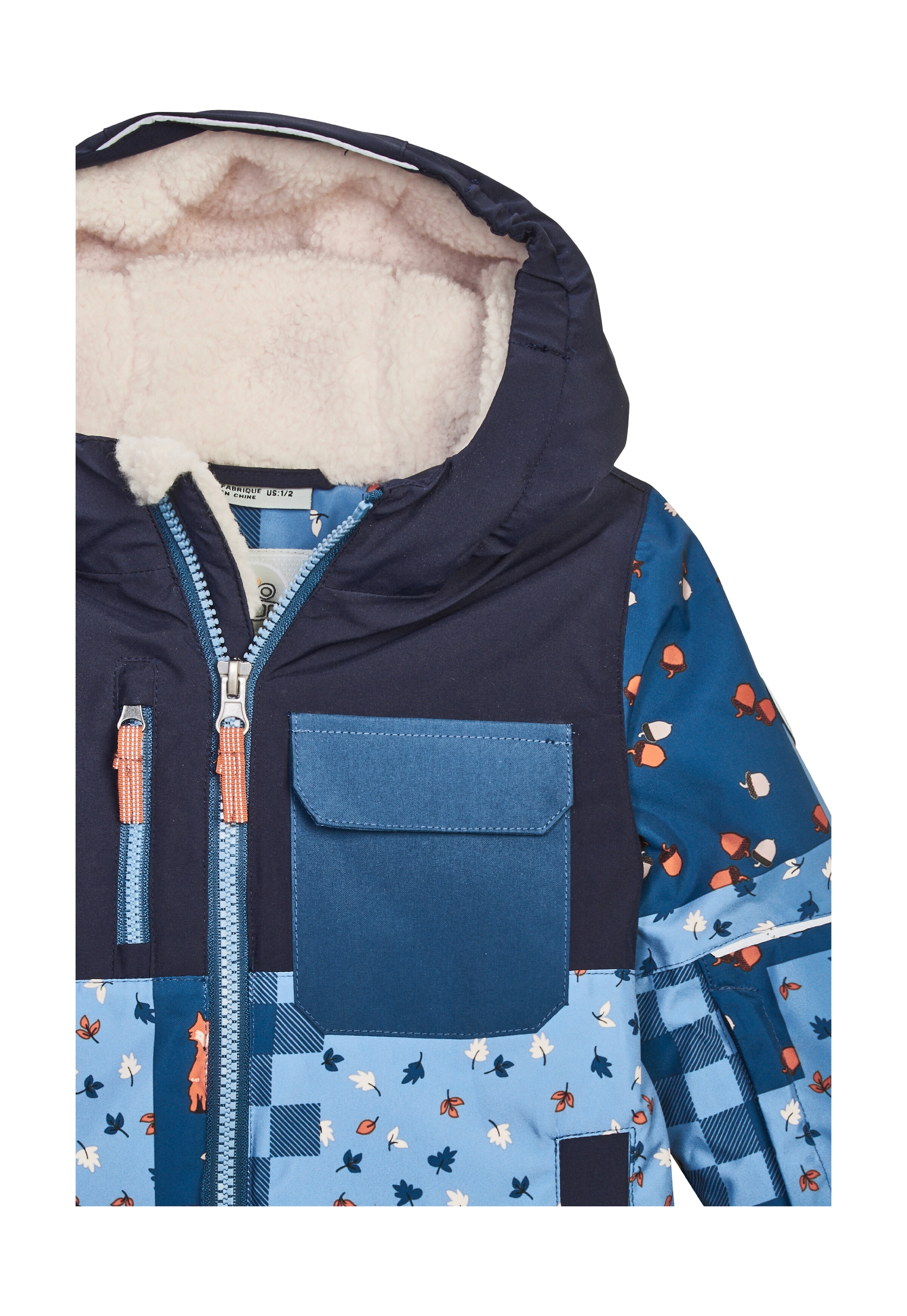 first instinct by killtec Skijacke »FISW 43 MNS SKI JCKT« Wind- und wasserdichte Kinderjacke mit Fleecekapuze und Schneefang