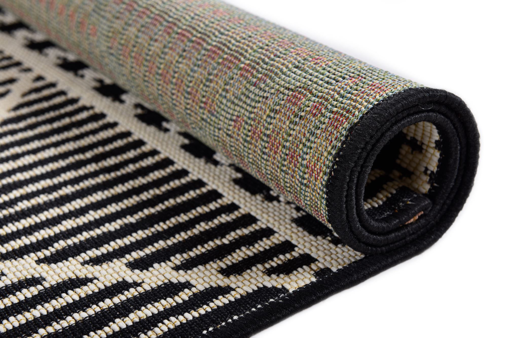 Thumbnail - TOM TAILOR HOME Teppich "Funky Outdoor Geometric" rechteckig 5 mm Höhe Flachgewebe, modernes Rauten Design, Outdoor geei...