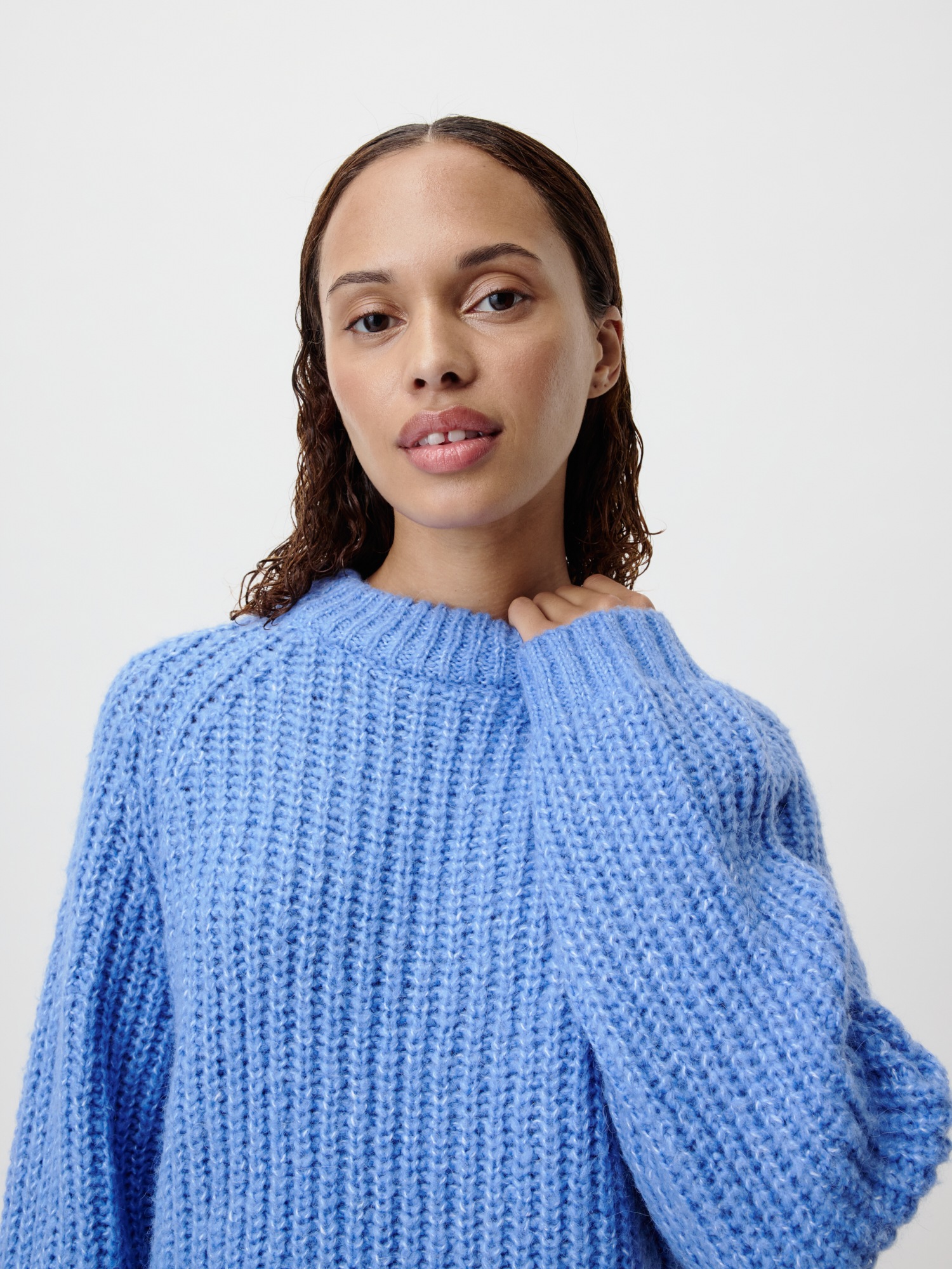LeGer Strickpullover »Leslie, LeGer by Lena Gercke«, Loose fit mit Rundhalsausschnitt