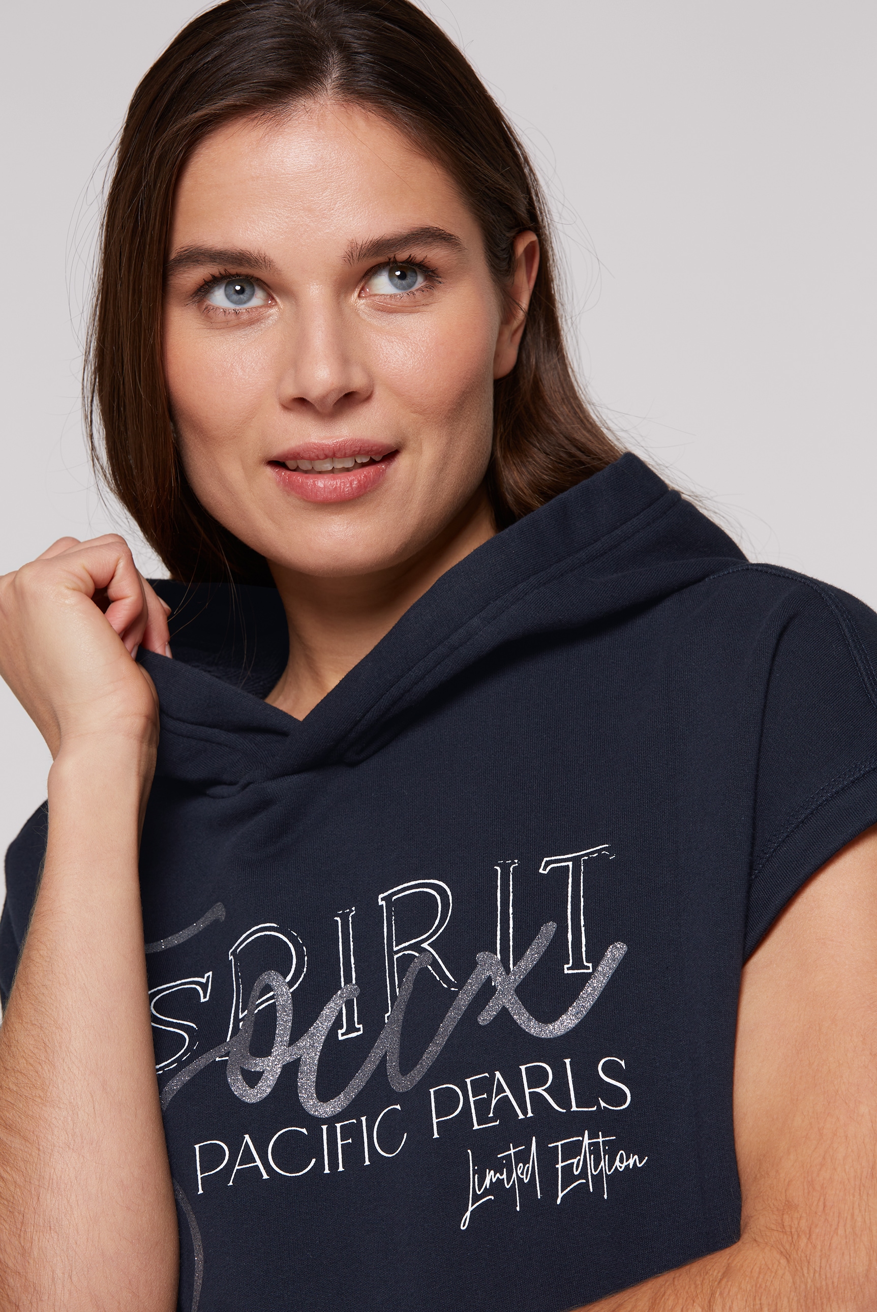 SOCCX Kapuzensweatshirt, mit Gummizug im Saum