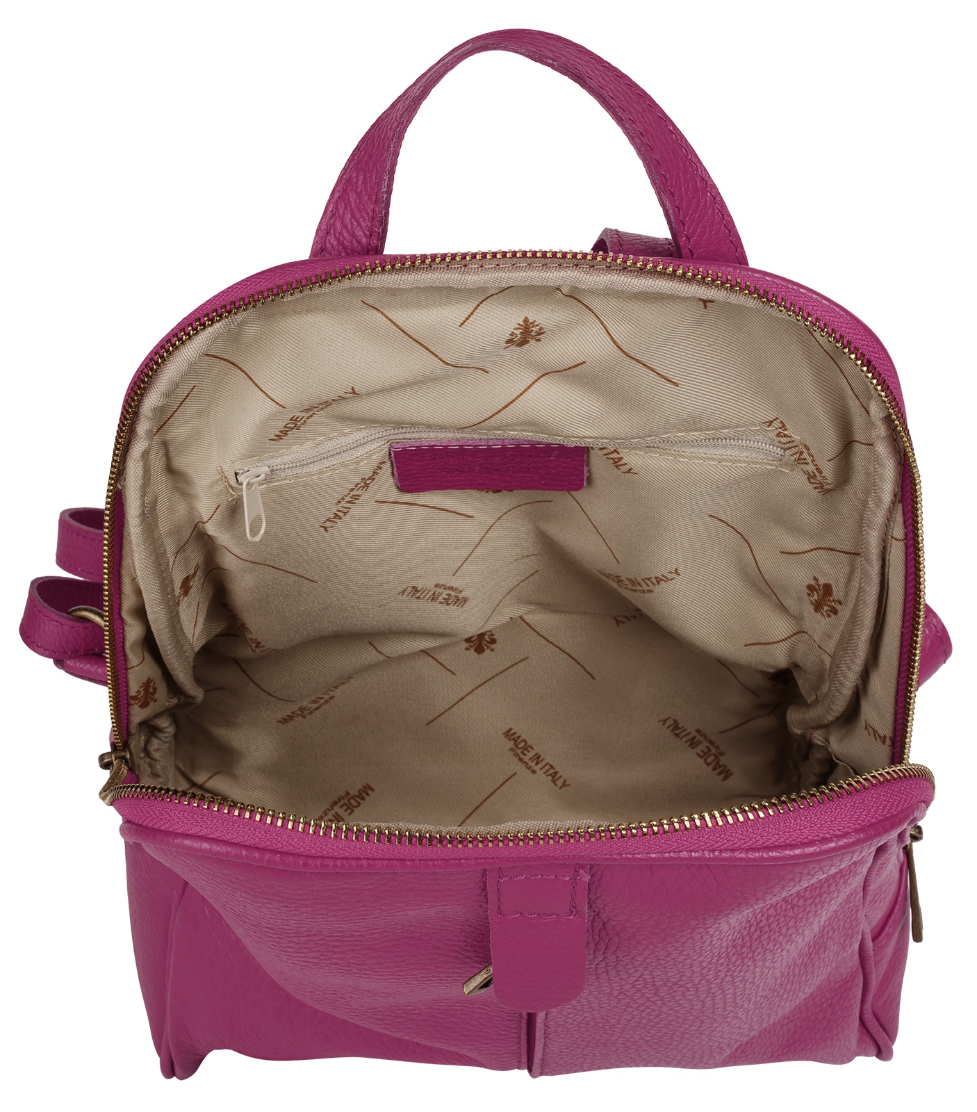 Samantha Look Cityrucksack, echt Leder, Made in Italy