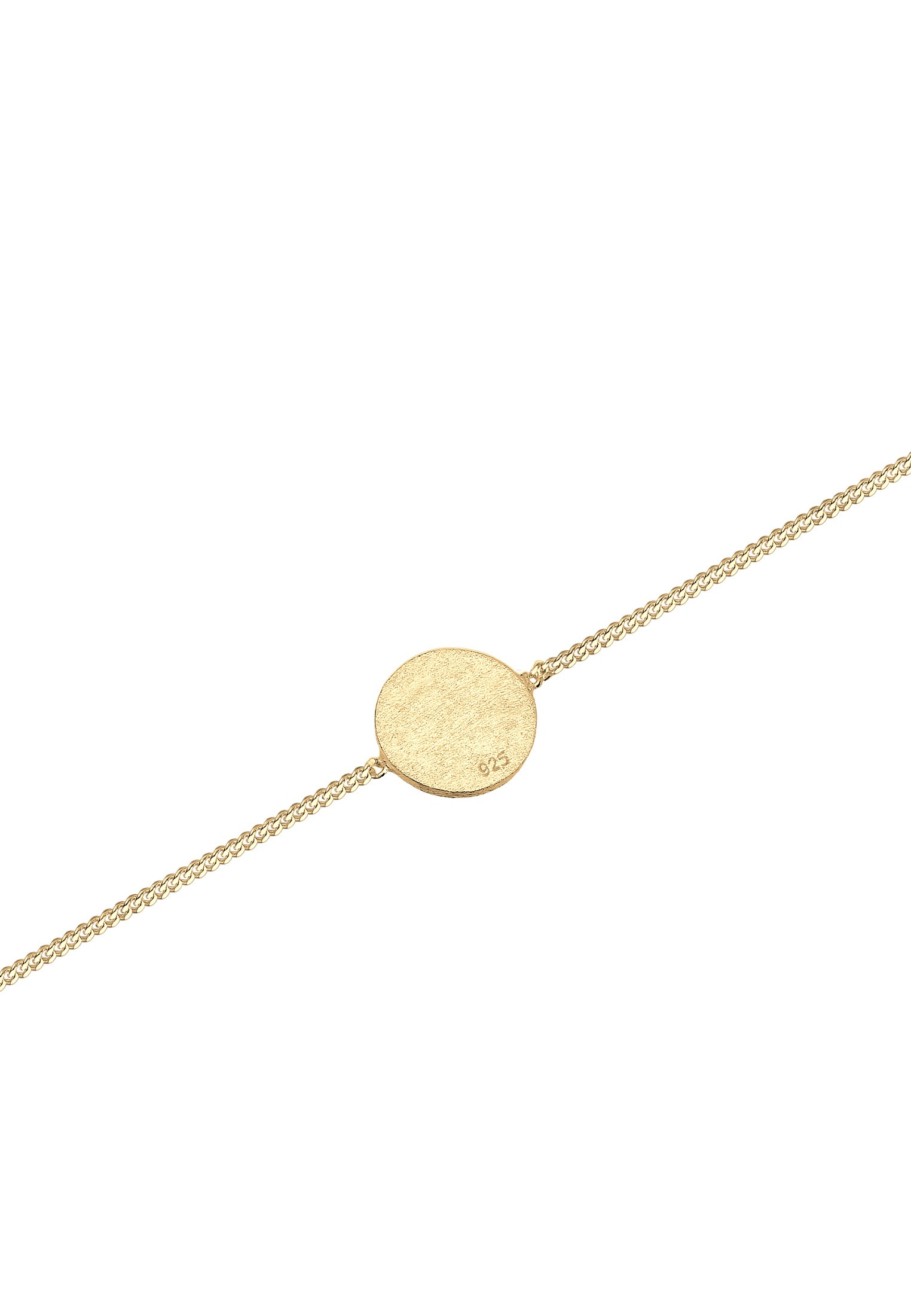 Elli Armband »Kreis Plättchen Matt Basic Geo 925 Silber«