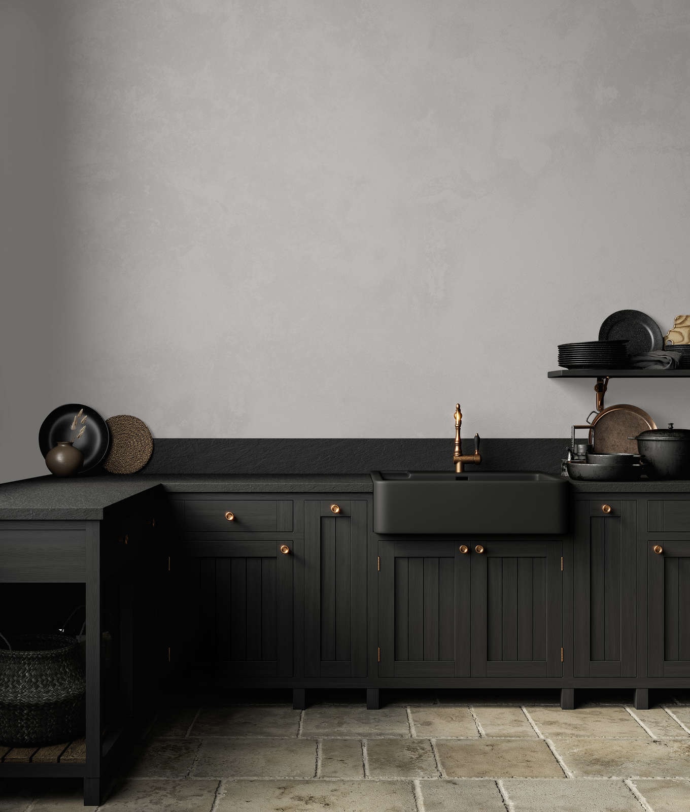 A.S. Création Wandfarbe »Premium Innenwandfarbe PURO Tuchmatt creamy grey« ideal für Wohnzimmer, Schlafzimmer, Flur und Küche, Farbwelt Grau