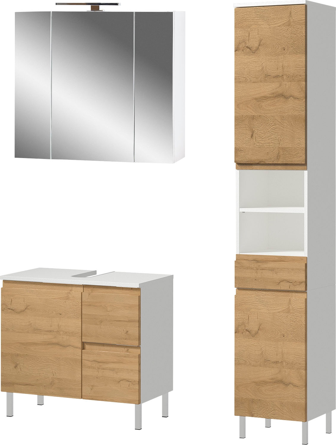 GERMANIA Badmöbel-Set "Torrance" 3 Stk. tlg. Waschbecken-Unterschrank, Spie günstig online kaufen