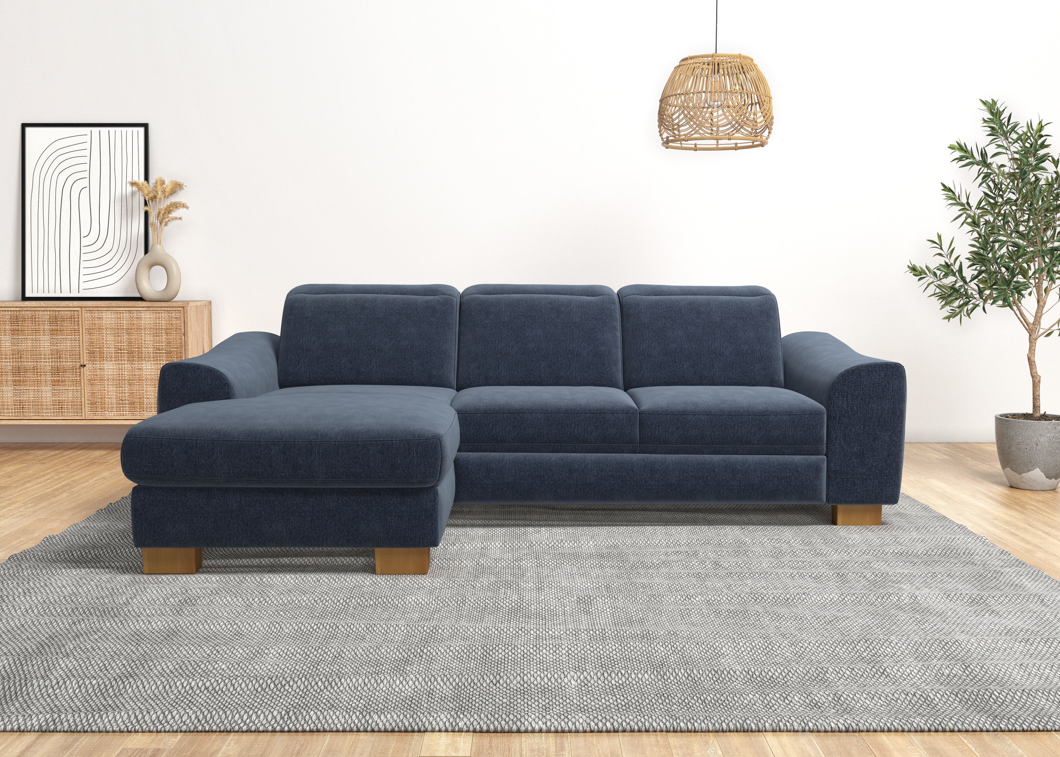 Thumbnail - Home affaire Ecksofa "Dundee L-Form" wahlweise mit Kopfteilverstellung und zusätzlich mit Bettfunktion