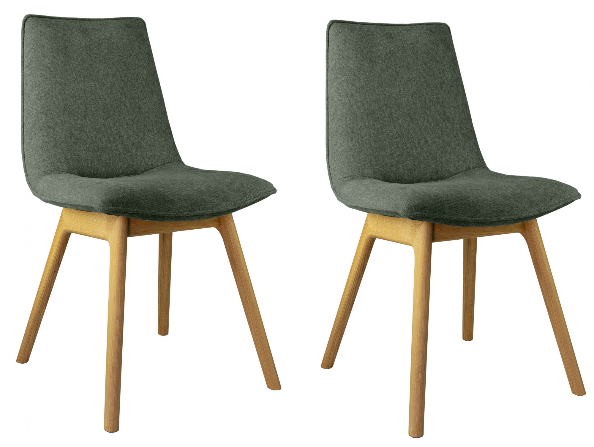 andas Esszimmerstuhl "Ramon", (Set), 2 St., Chenille, mit Massivholzbeinen, günstig online kaufen