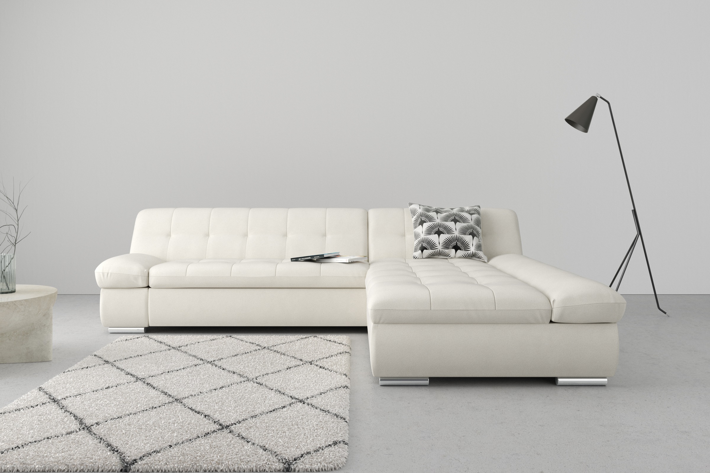 DOMO collection Ecksofa "Mona L-Form", wahlweise mit Bettfunktion günstig online kaufen