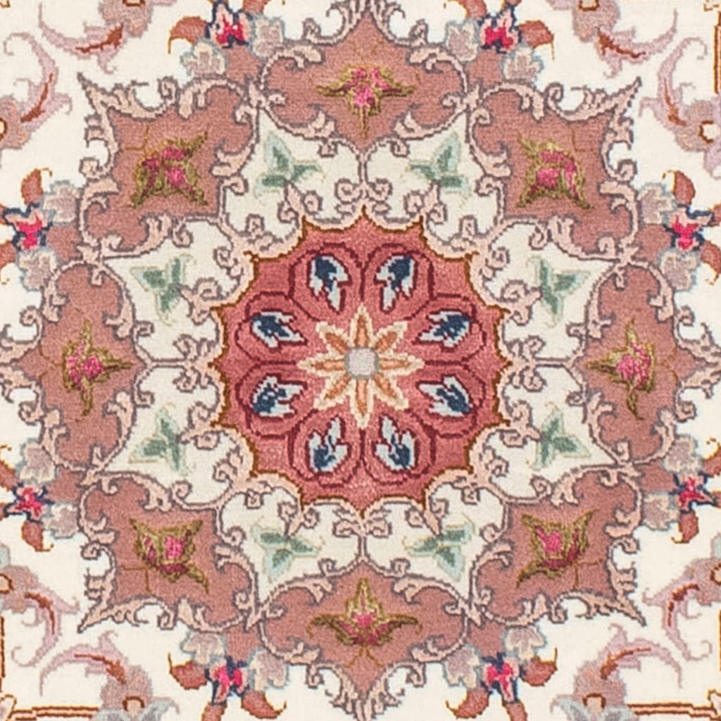 morgenland Orientteppich »Perser - Täbriz - Royal rund - 105 x 105 cm - beige«, rund
