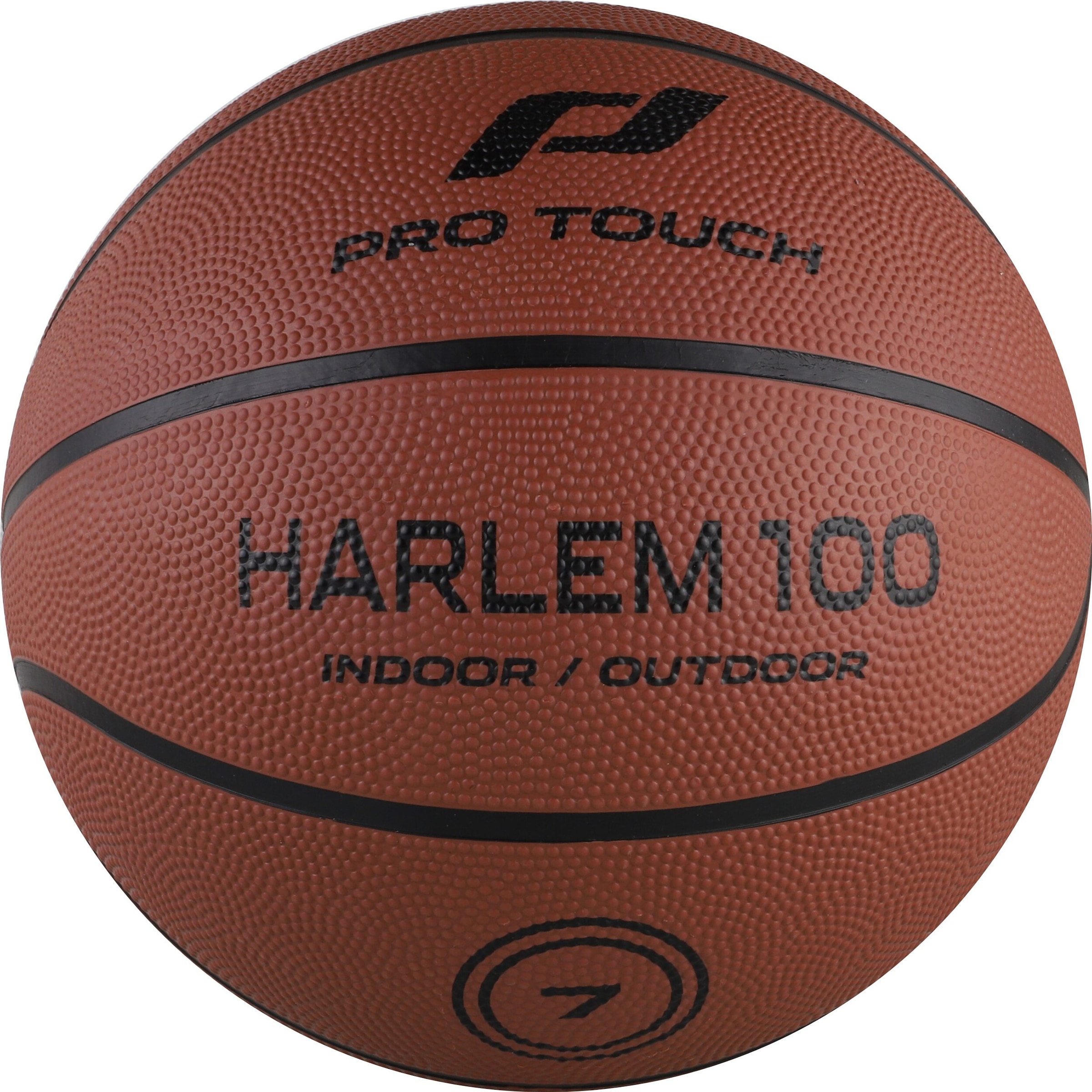 "Basketball PRO TOUCH ""HARLEM 100"" Gr. 7, braun (braun, schwarz), Bälle, 7, Synthetik, für Erwachsene, aus Synthetik, in den Größen 5 und 7