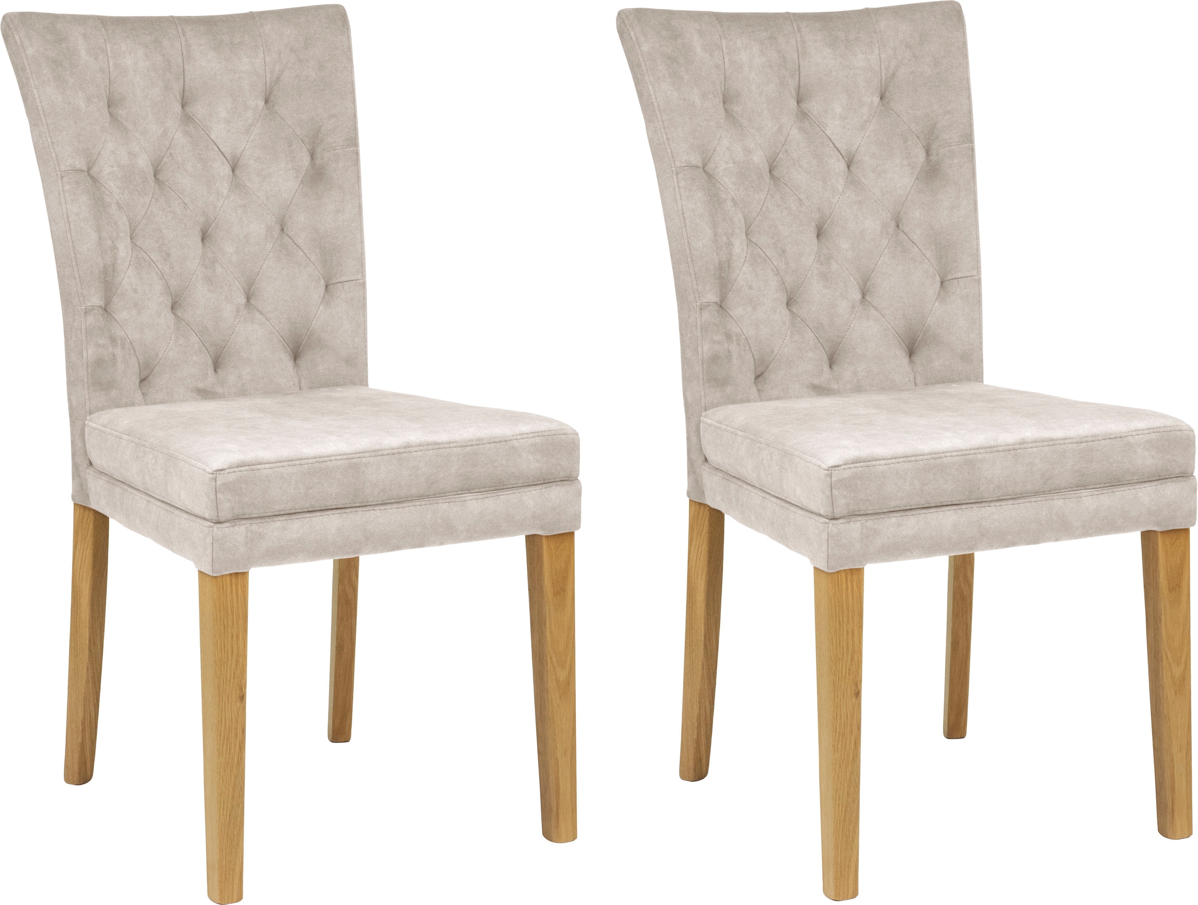 Home affaire Esszimmerstuhl "Colorado" (Set) 2 Stk.Beine in eiche oder nuss günstig online kaufen