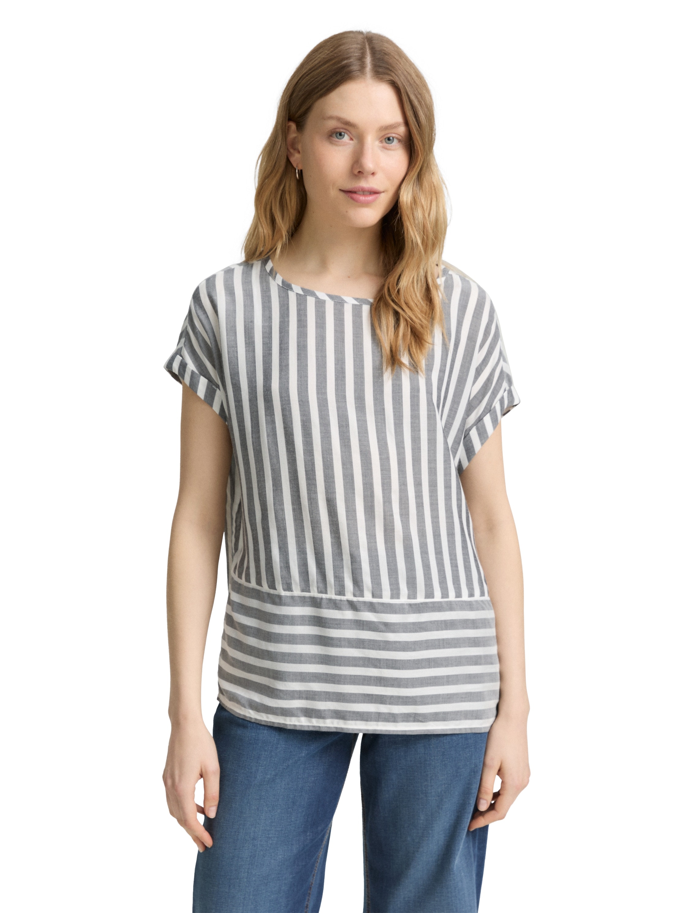 TOM TAILOR Shirtbluse, mit Streifen Muster günstig online kaufen
