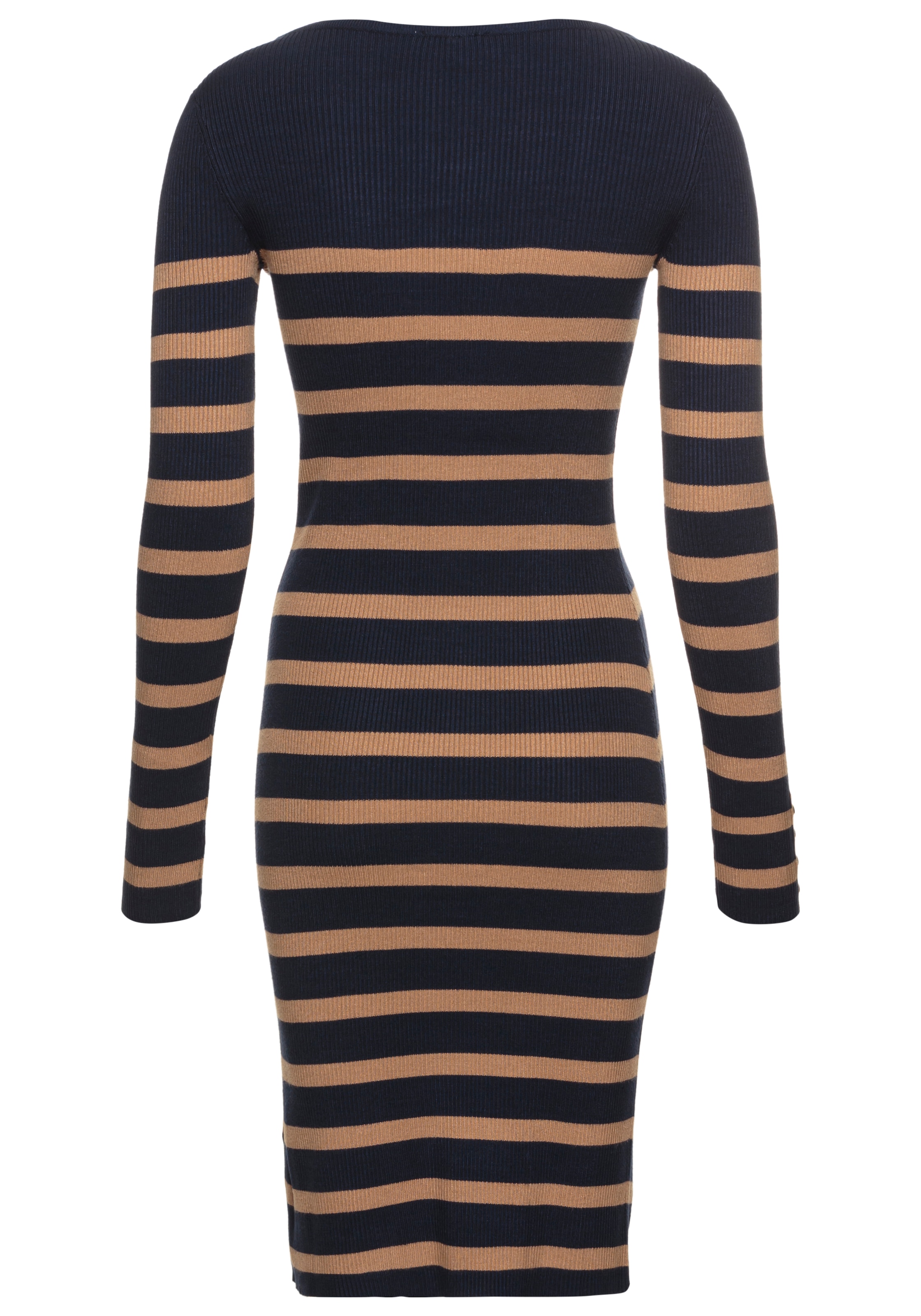 HECHTER PARIS Strickkleid, mit Kontraststreifen