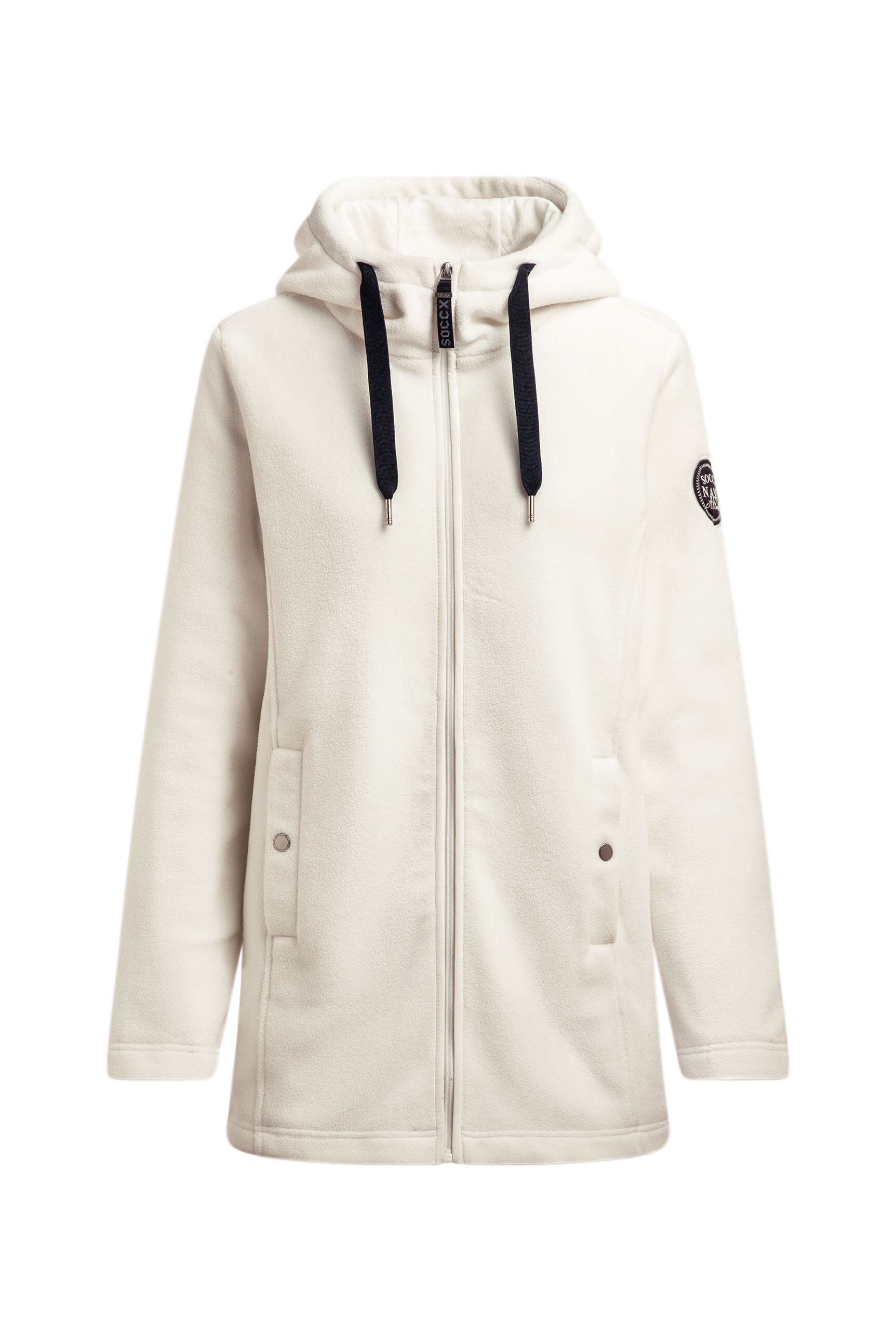 SOCCX Fleecejacke mit Kapuze