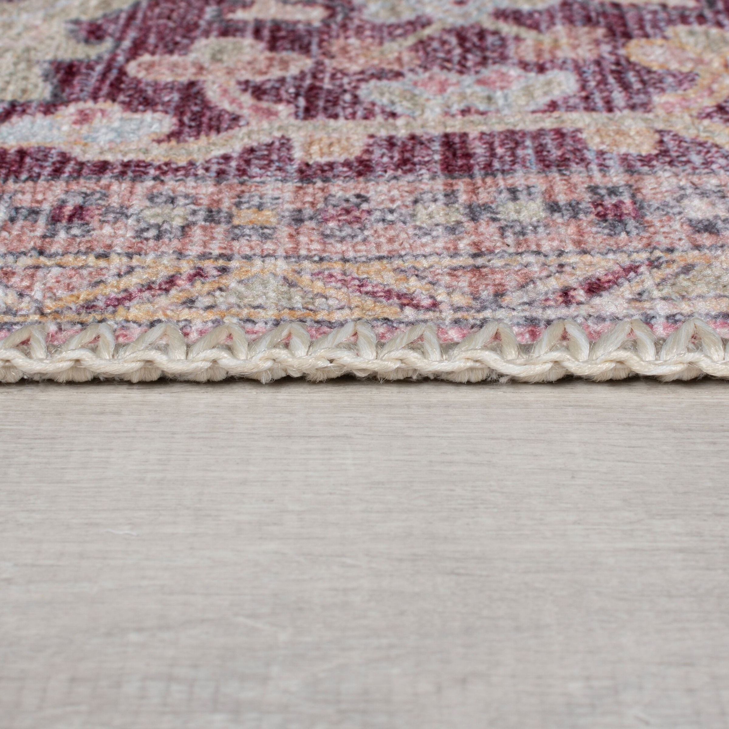 Teppich FLAIR RUGS "Windsor", rosa, B:80cm H:4mm L:150cm, Kunstfaser, Teppiche, Teppich, Waschbarer Teppich 3