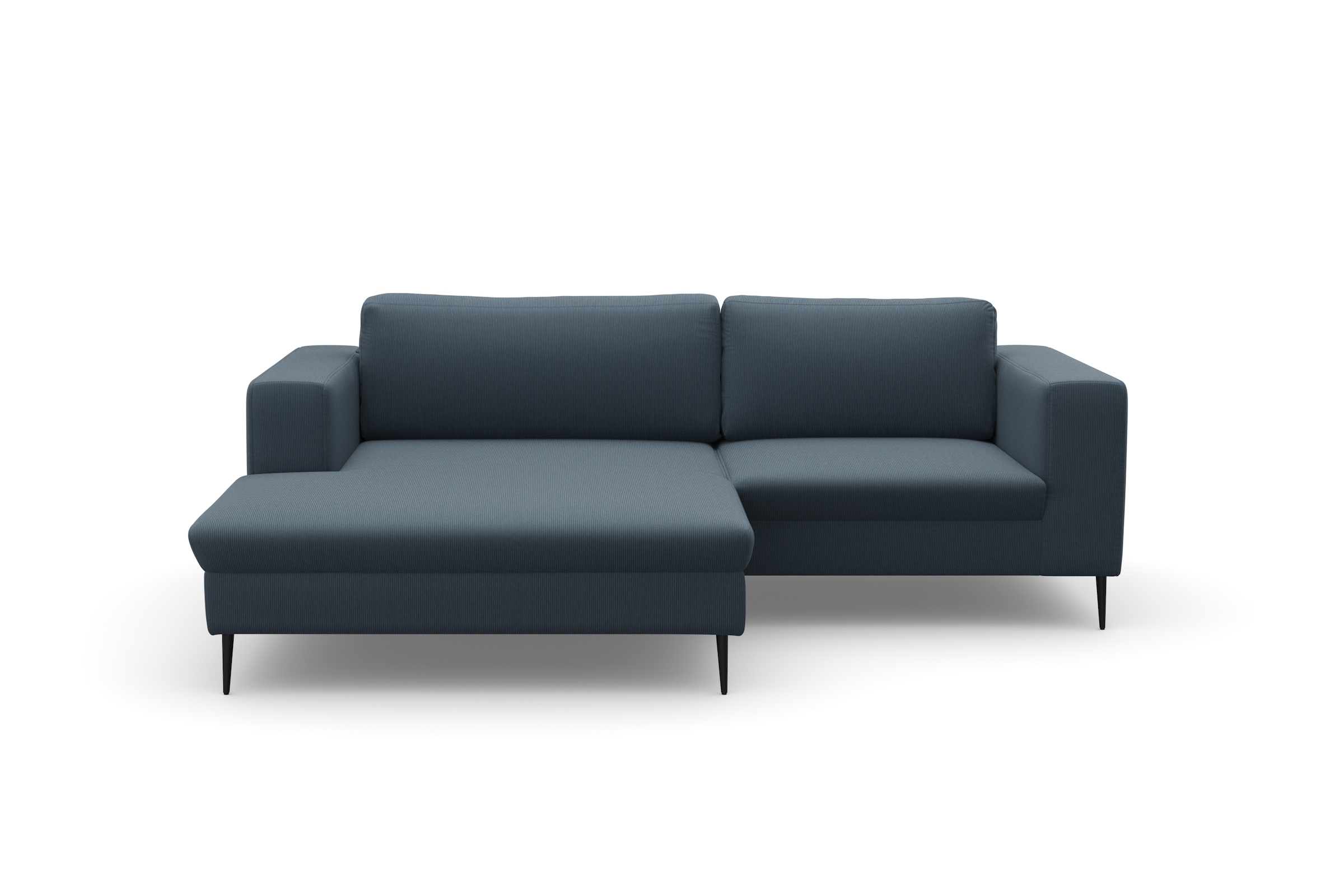 DOMO collection Ecksofa »Modica kompakt und elegant, Breite 244, L-Form«, moderne Optik mit extrabreiter Recamiere, auch in Cord
