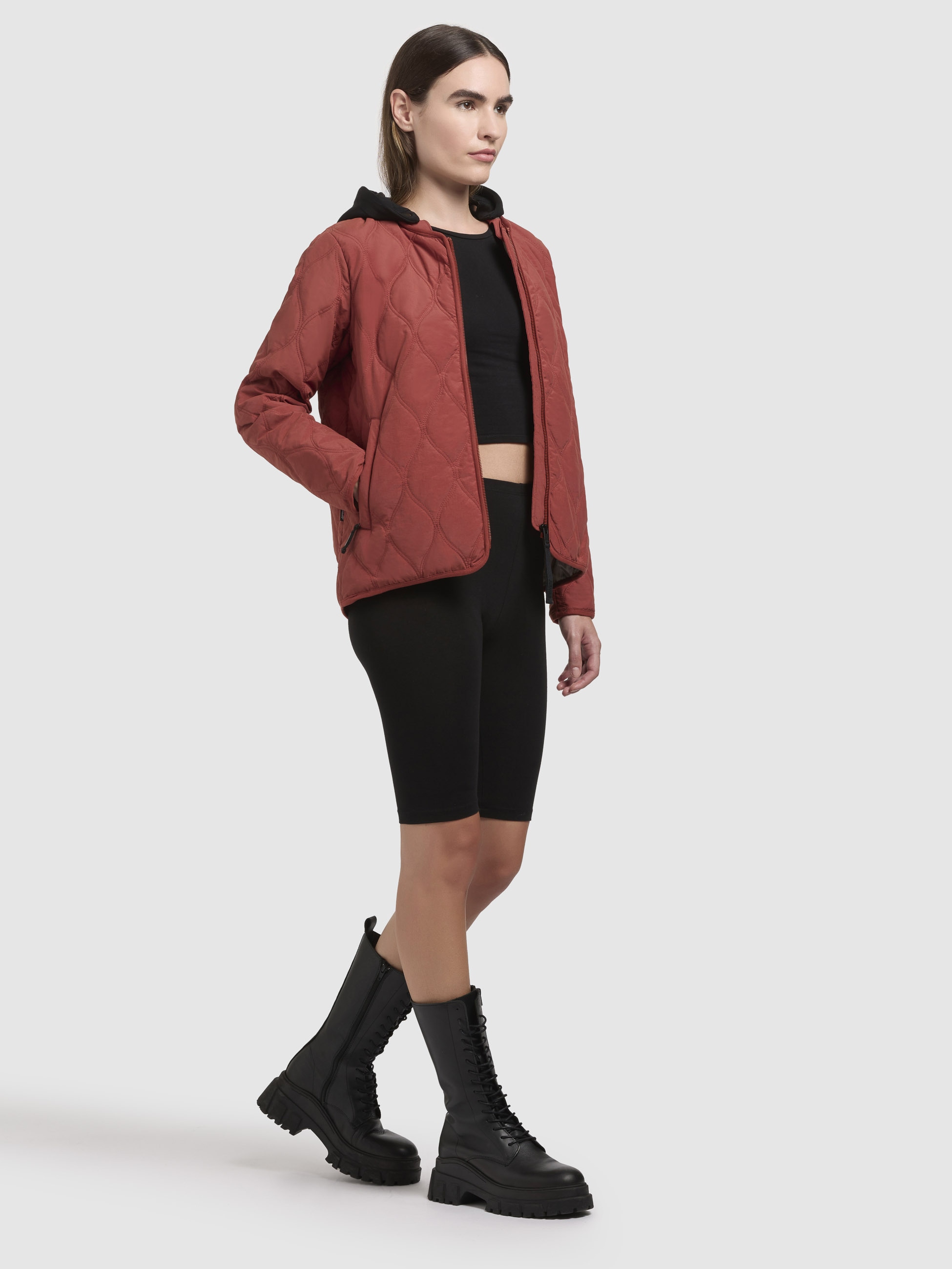 khujo Steppjacke »MALAR«, mit Kapuze