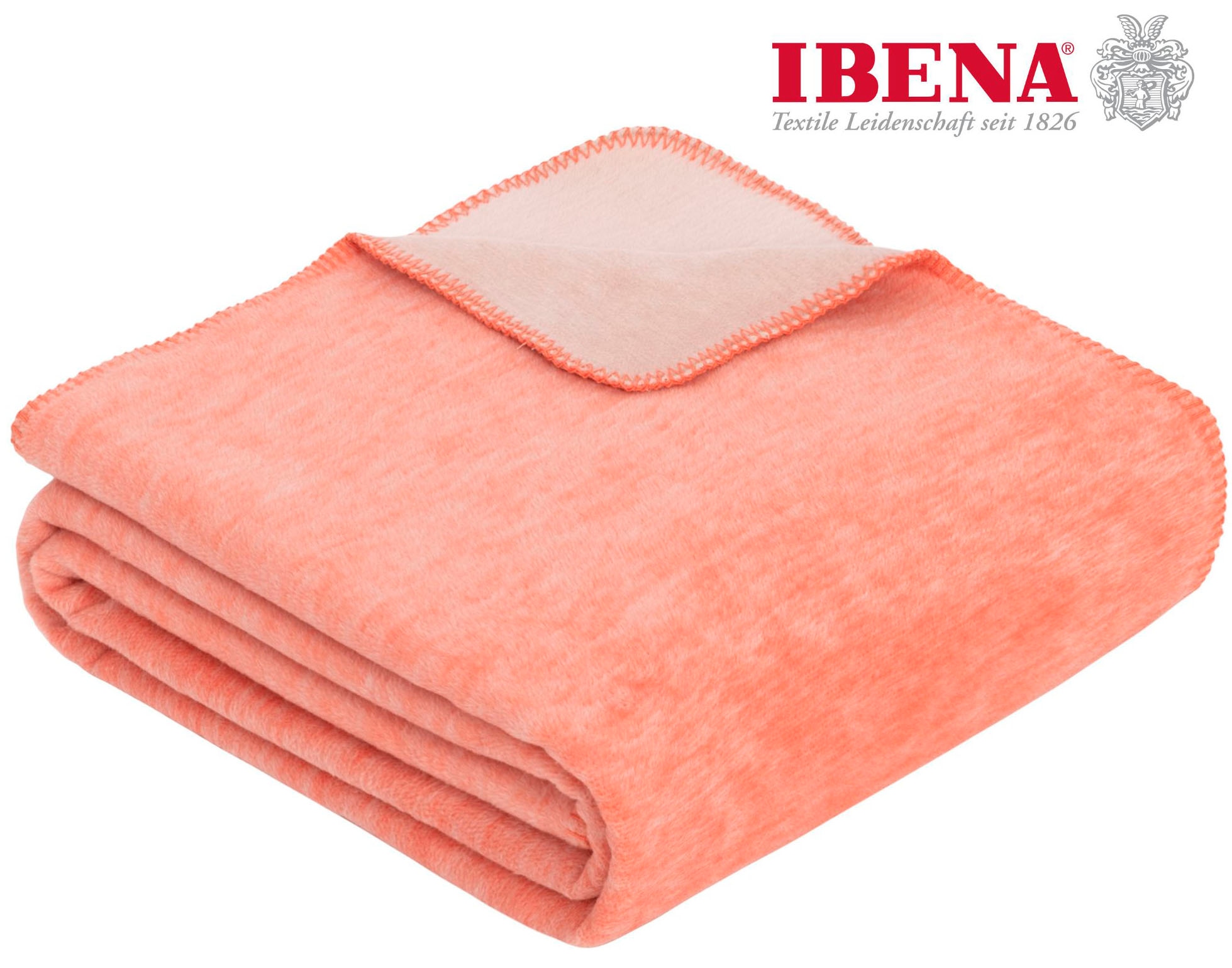 IBENA Wohndecke »Jacquard Decke Dublin«, in trendigen Pastellfarben