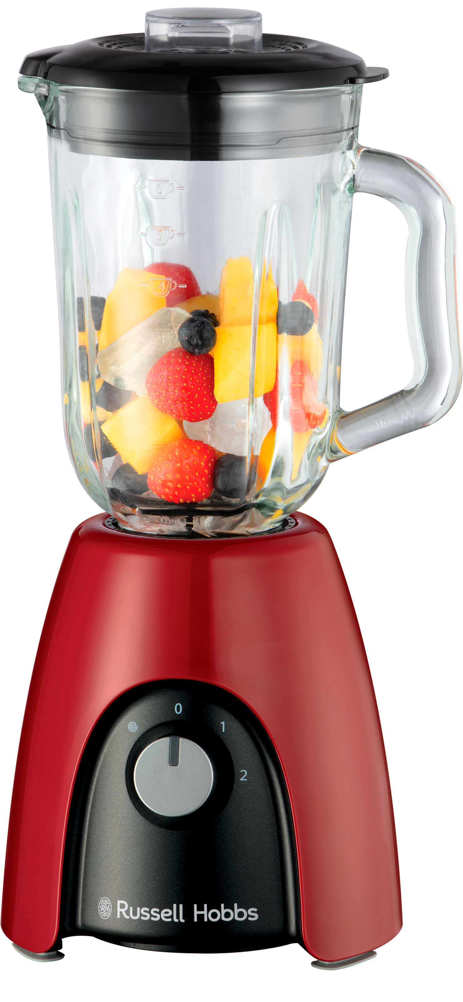 RUSSELL HOBBS Standmixer "Desire 27120-56, 850 Watt,", 650 W, Glas, rot,2 Geschwindigkeitsstufen, 1,5 Liter Fassungsverm