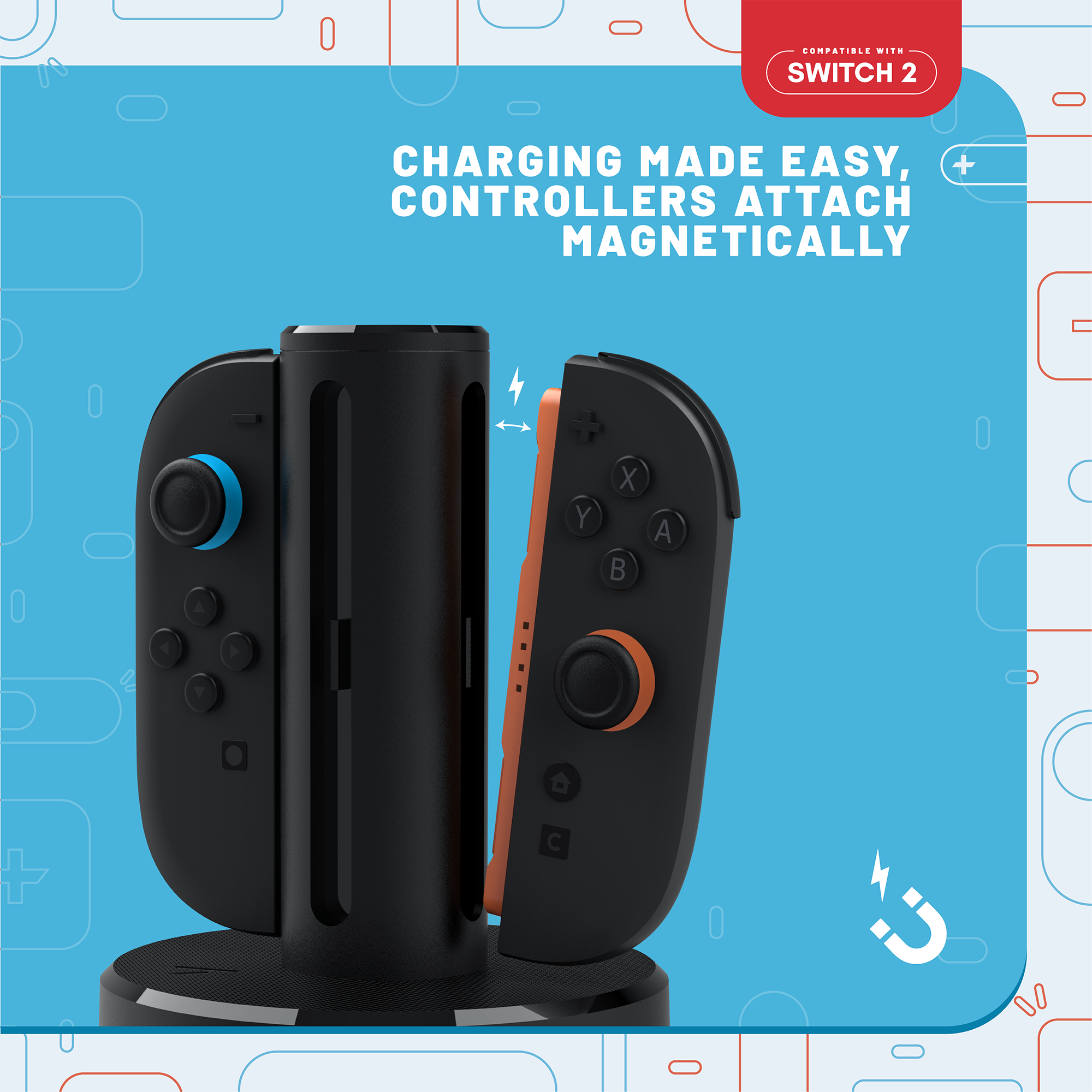 Stealth Controller-Ladestation »Quad Charging Dock Ladestation für Switch 2«