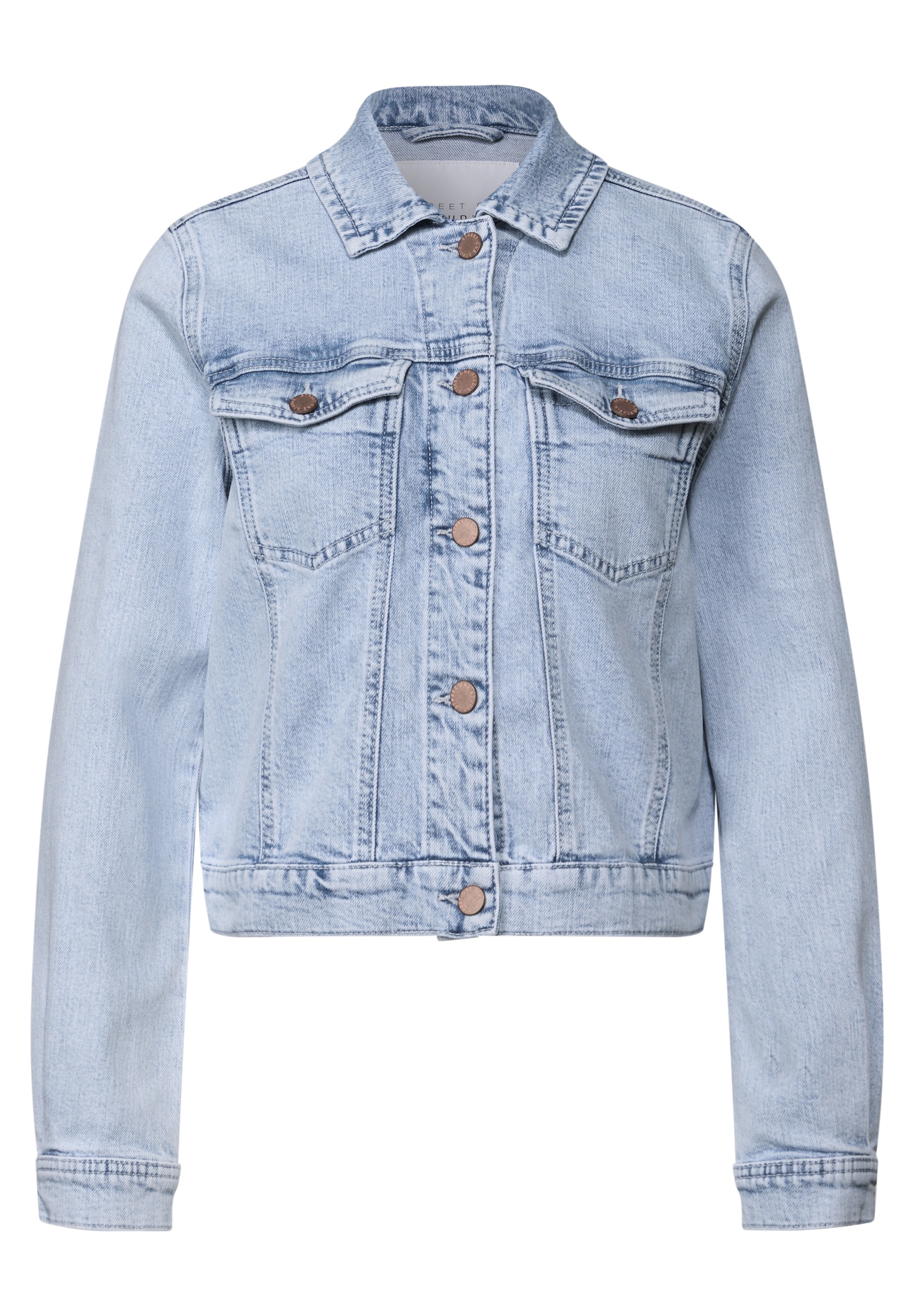 STREET ONE STUDIO Jeansjacke, ohne Kapuze, mit Brusttaschen