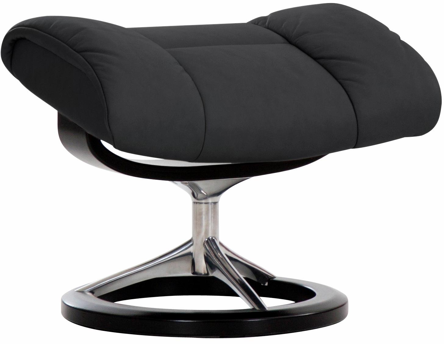 Stressless® Relaxsessel »Ruby«, (Set, Relaxsessel mit Hocker), mit Signature Base, Größe L, Gestell Eiche, Wenge, Braun & Schwarz