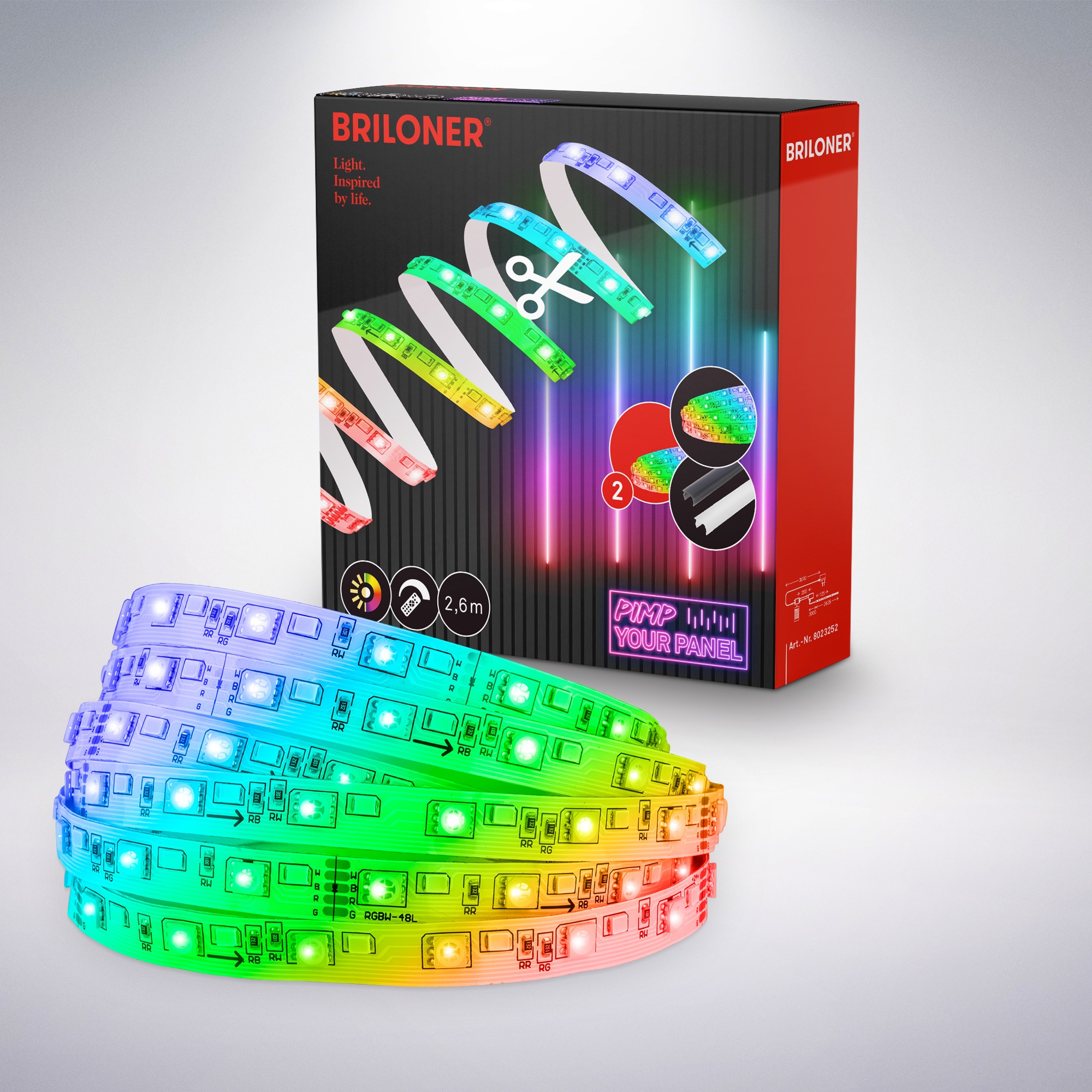 Briloner Leuchten LED-Streifen »Pimp your Panel LED Stri...