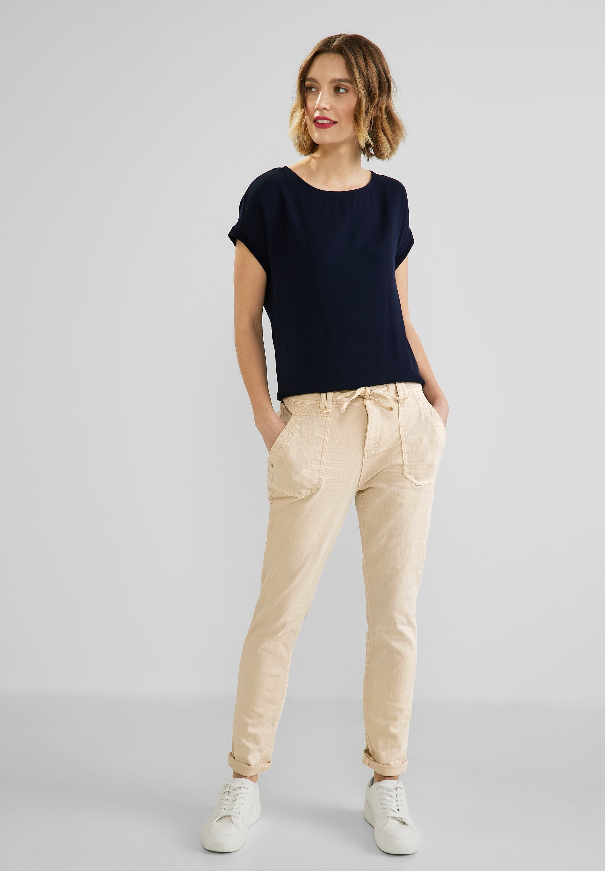 STREET ONE Comfort-fit-Jeans, mit Tunnelzugband