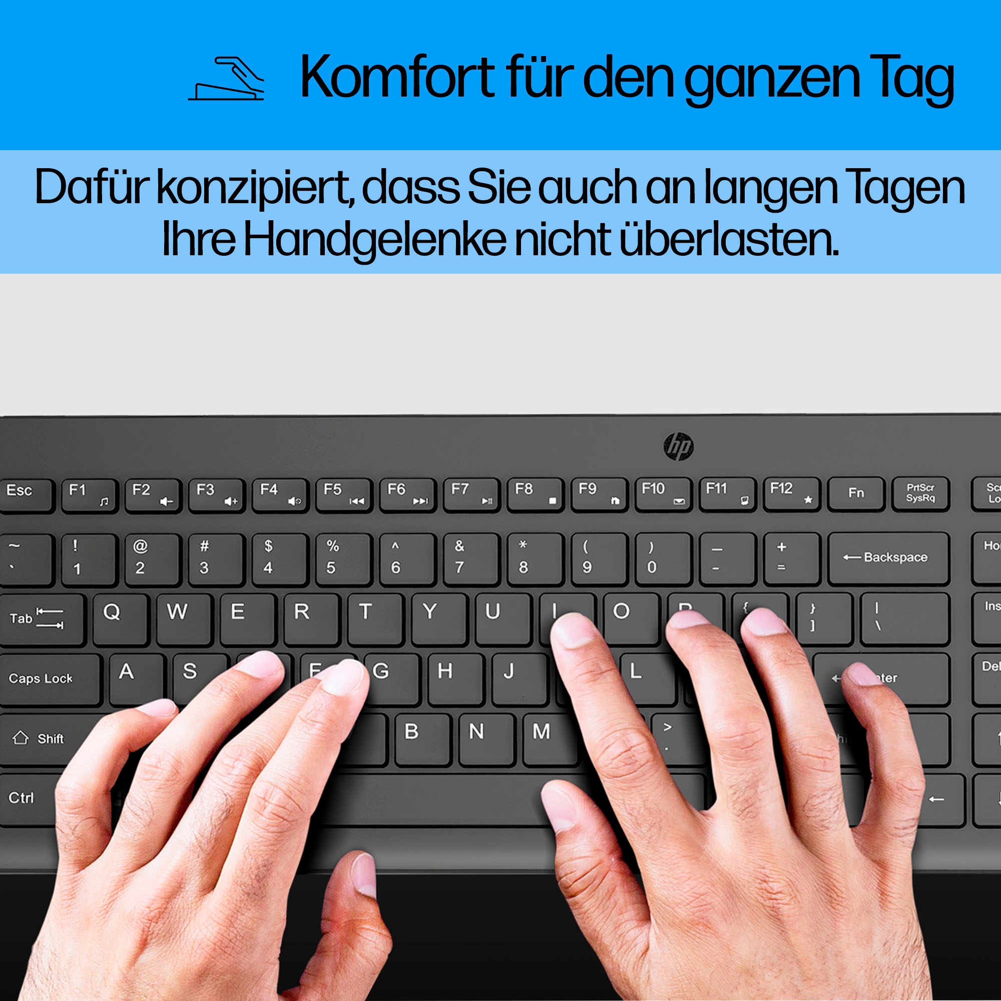 HP PC-Tastatur »150« (Fn-Tasten | Multimedia-Tasten | Ziffernblock)