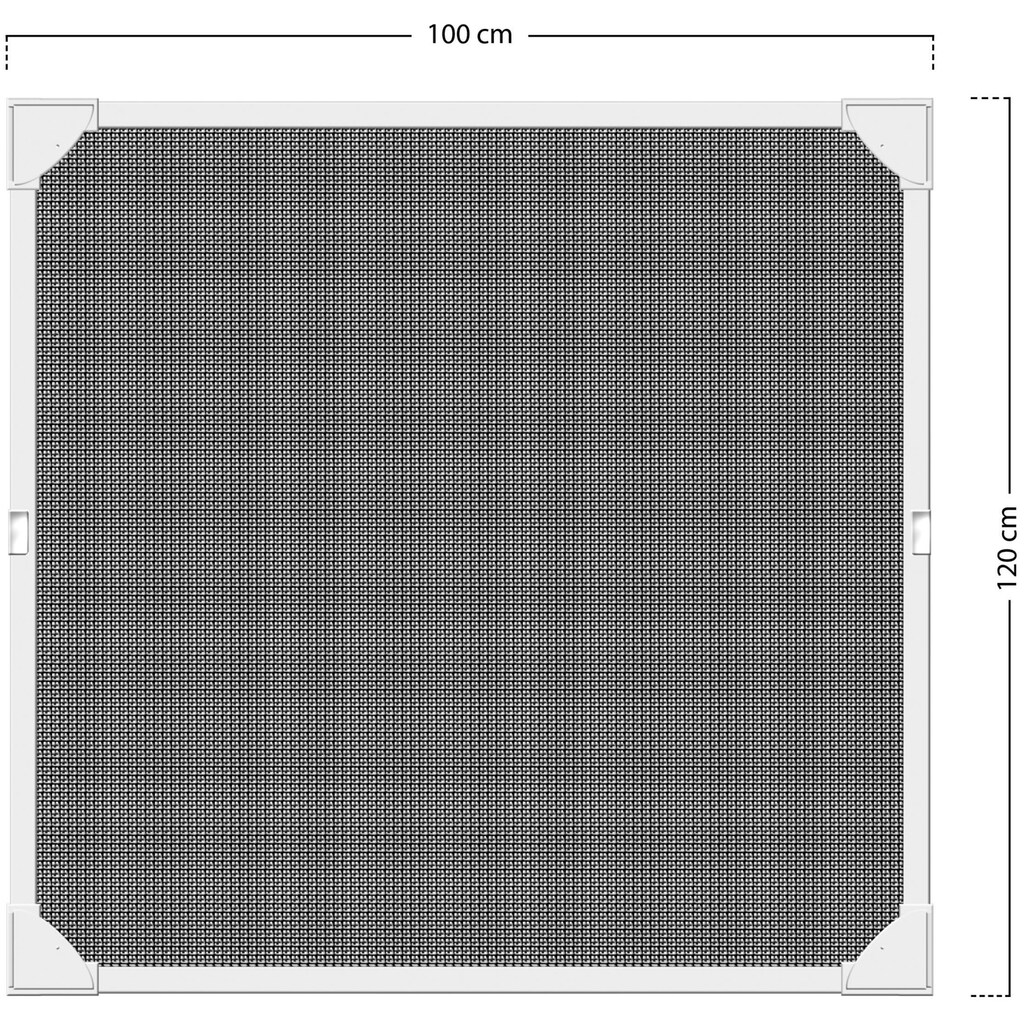SCHELLENBERG Insektenschutz-Fensterrahmen »Fliegengitter Magnetrahmen mit Pollenschutz«