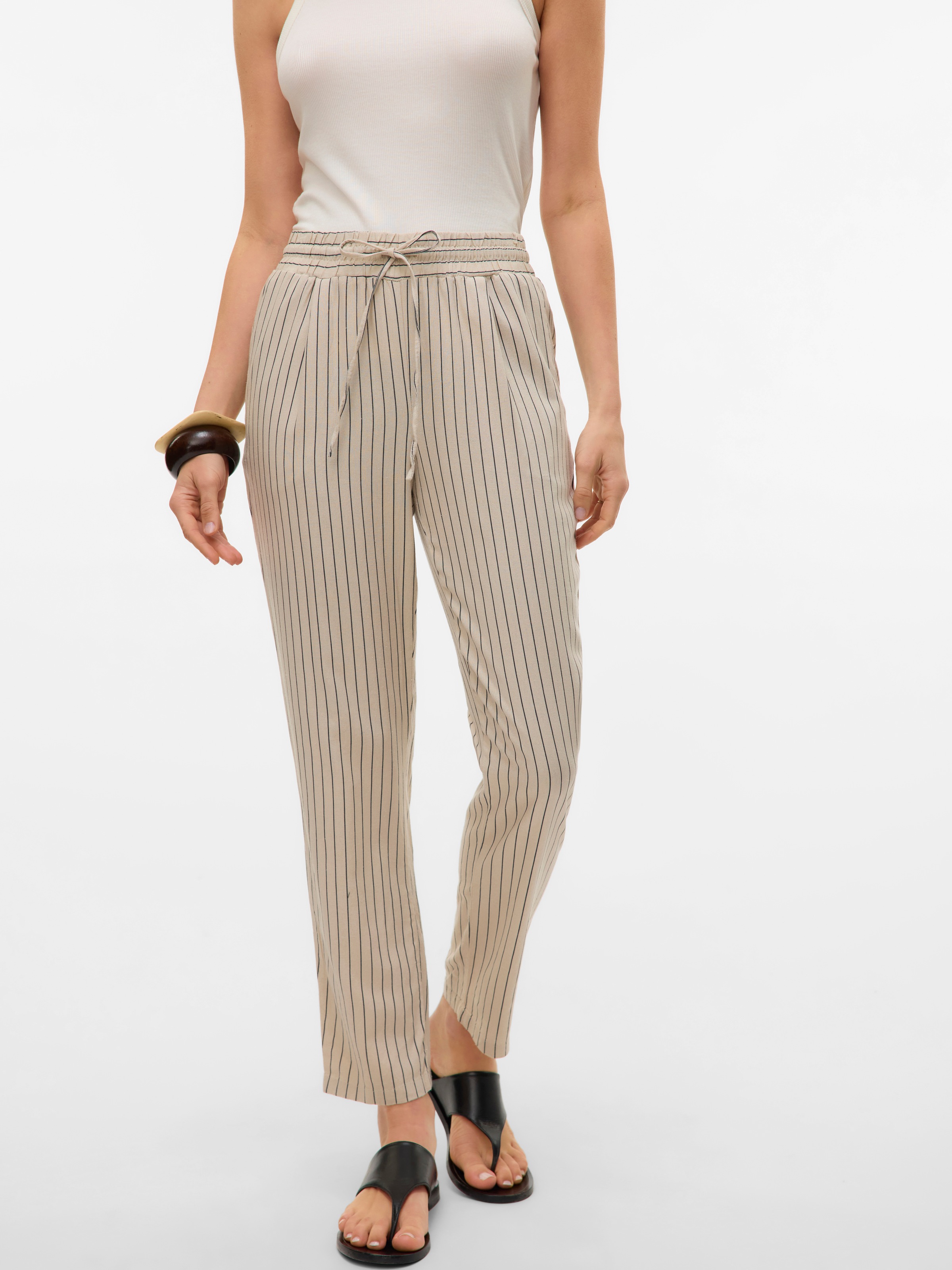 Vero Moda Schlupfhose "VMJESMILO ANKLE PANTS GA NOOS", Sommerhose, mit Lein günstig online kaufen