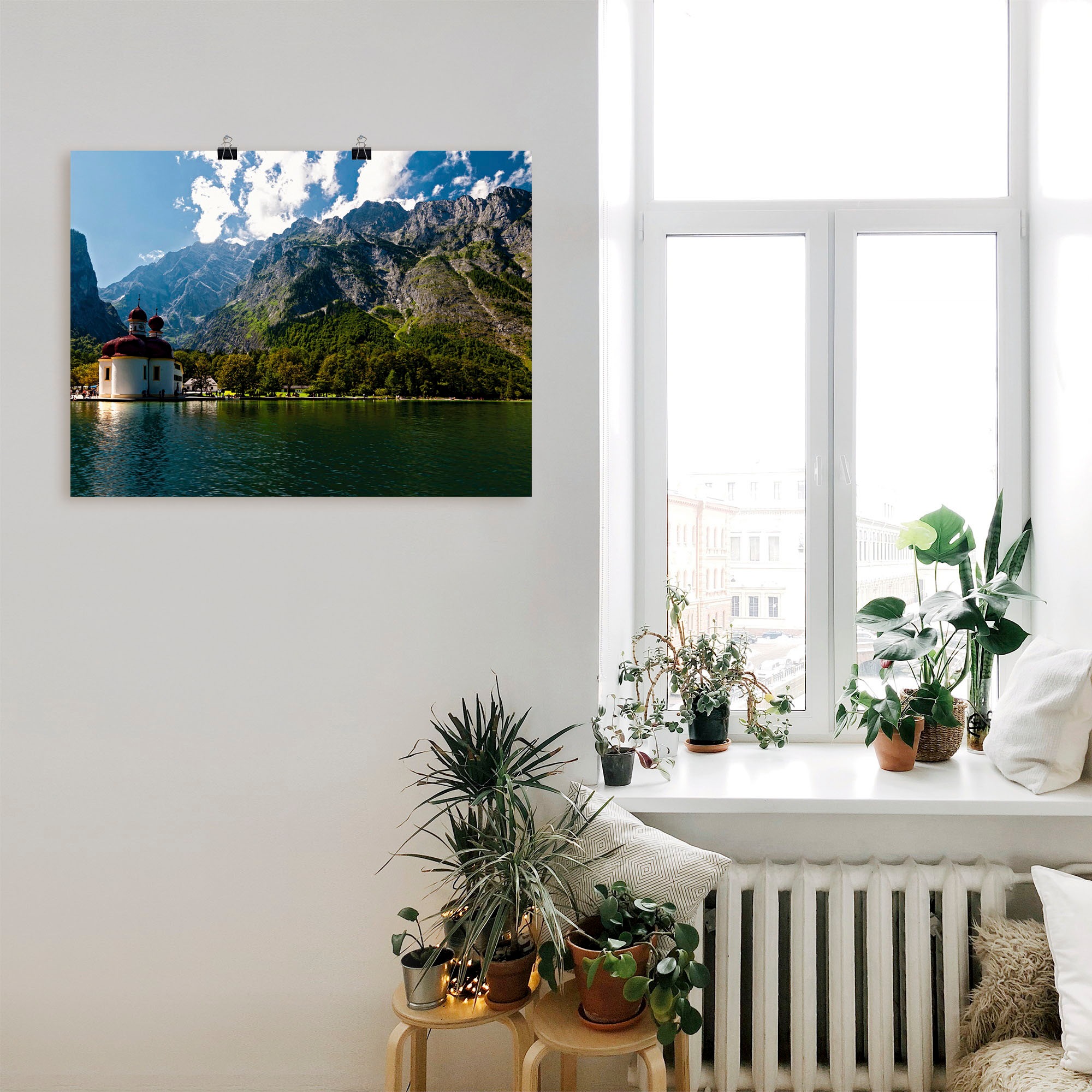 Artland Wandbild "St. Bartholomä (Königssee) I", Berge, (1 St.), als Leinwa günstig online kaufen