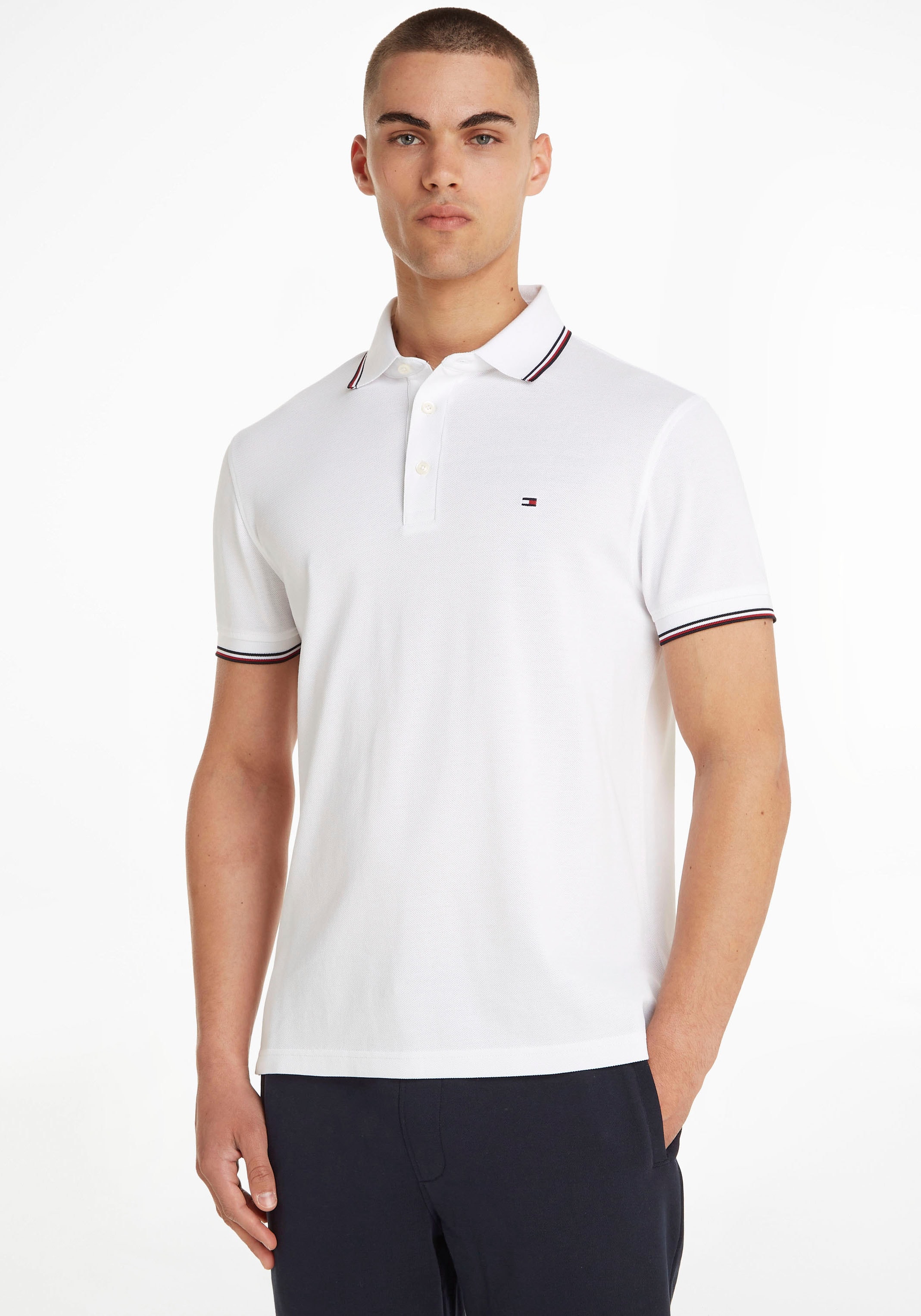 Tommy Hilfiger Poloshirt »1985 RWB TIPPED SLIM POLO«