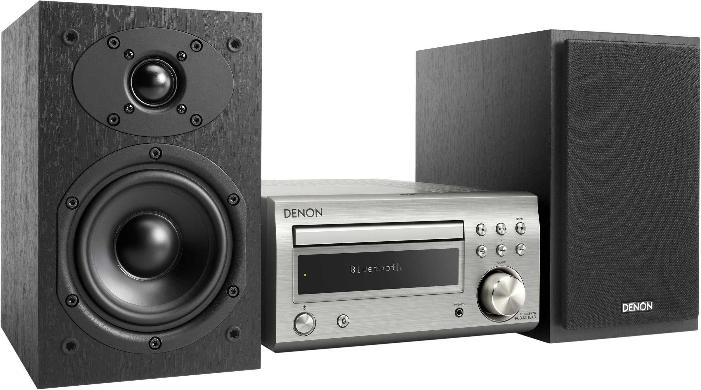 Denon Microanlage »D-M41«, (Bluetooth Digitalradio (DAB+)-FM-Tuner mit RDS 60 W), CD-Player, Bluetooth