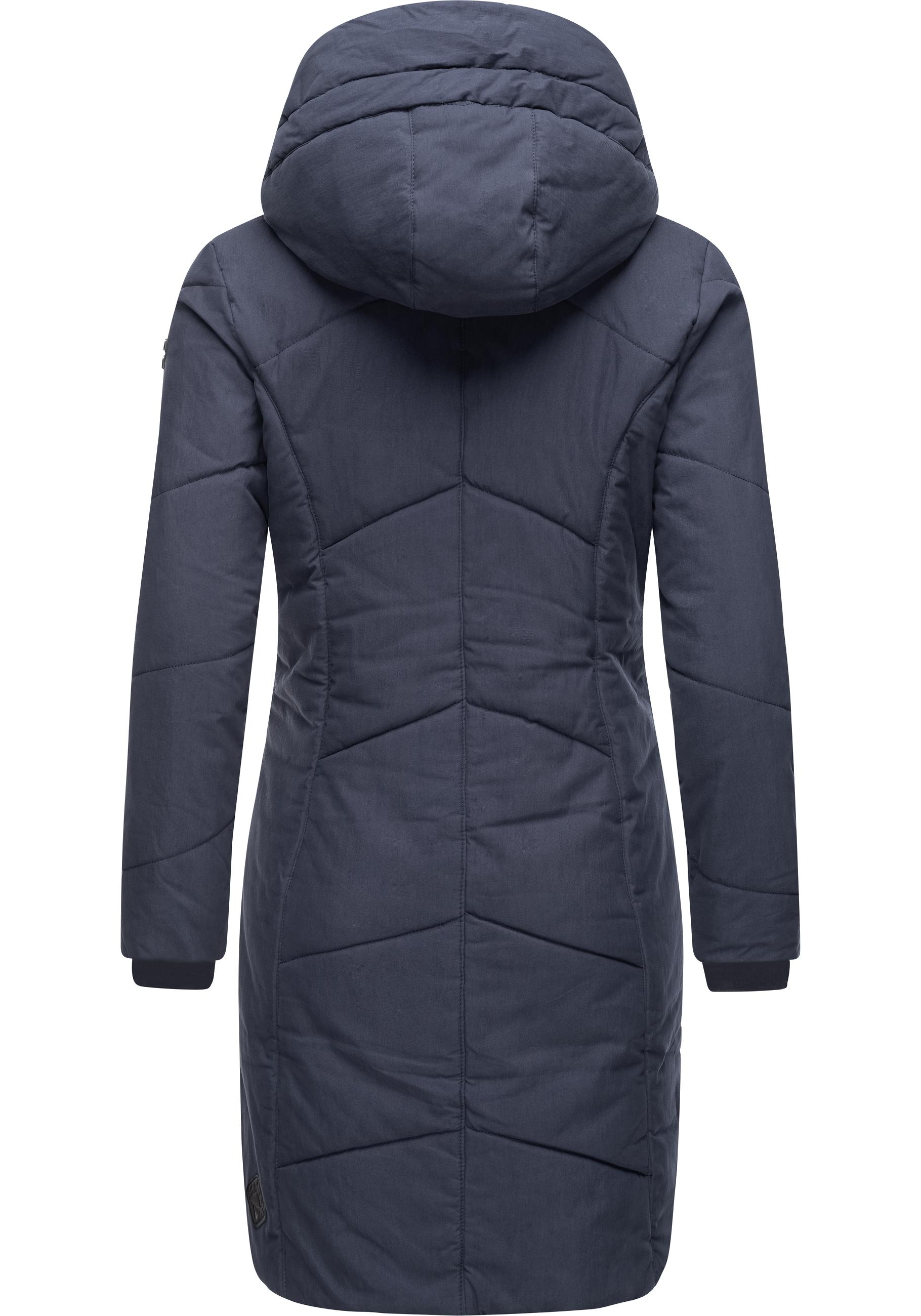 Ragwear Wintermantel »Gordon Long«, gesteppter Winterparka mit asymmetrischem Kragen