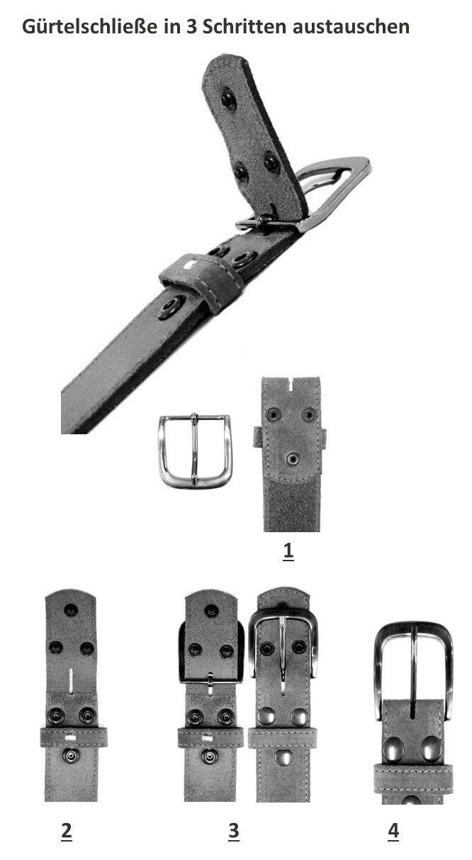 Ledergürtel RETTUNGSRING GÜRTEL, Damen, Gr. 11,5, rosa, Leder, unifarben, Gürtel Ledergürtel, austauschbare Schließe, Rose flach mit echtem Swarovskistein veredelt 2