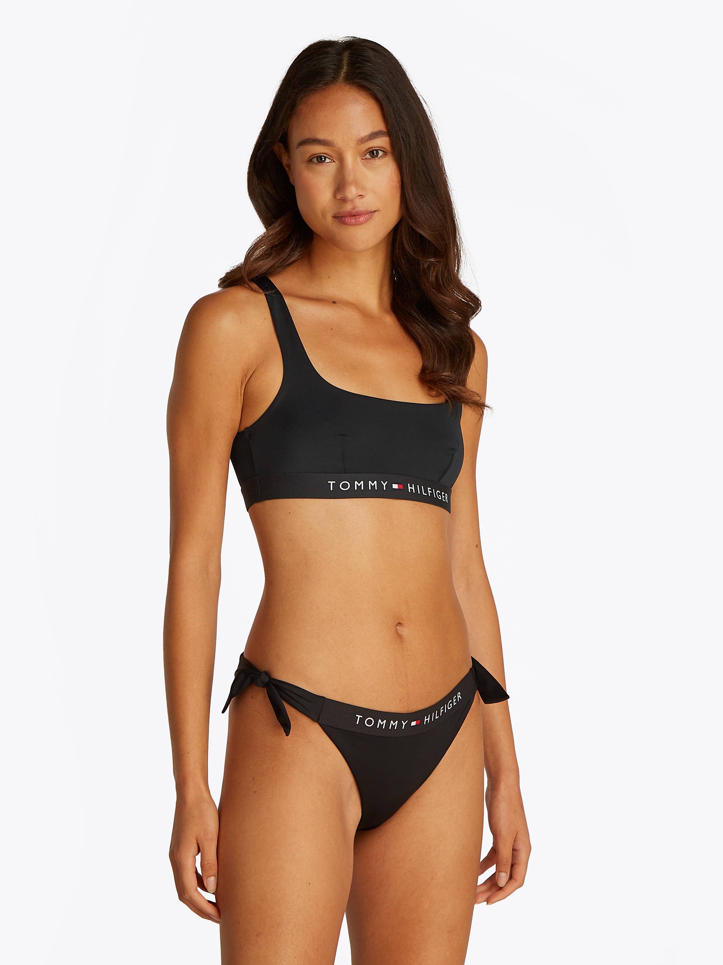 Tommy Hilfiger Swimwear Balconette-Bikini-Top "TH BRALETTE (EXT SIZES)", mit Logoschriftzug