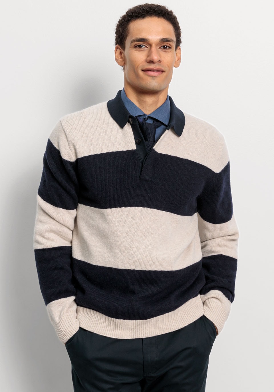 Polokragenpullover »OLYMP Strick Casual«