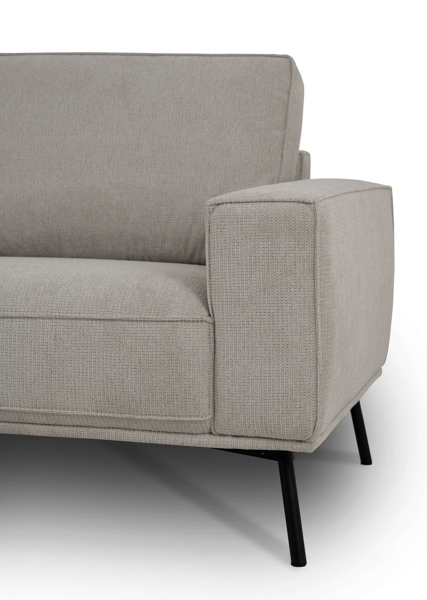 andas Ecksofa »Vosby«, Breite 260 cm, Chenille, mit dekorativer Kedernaht