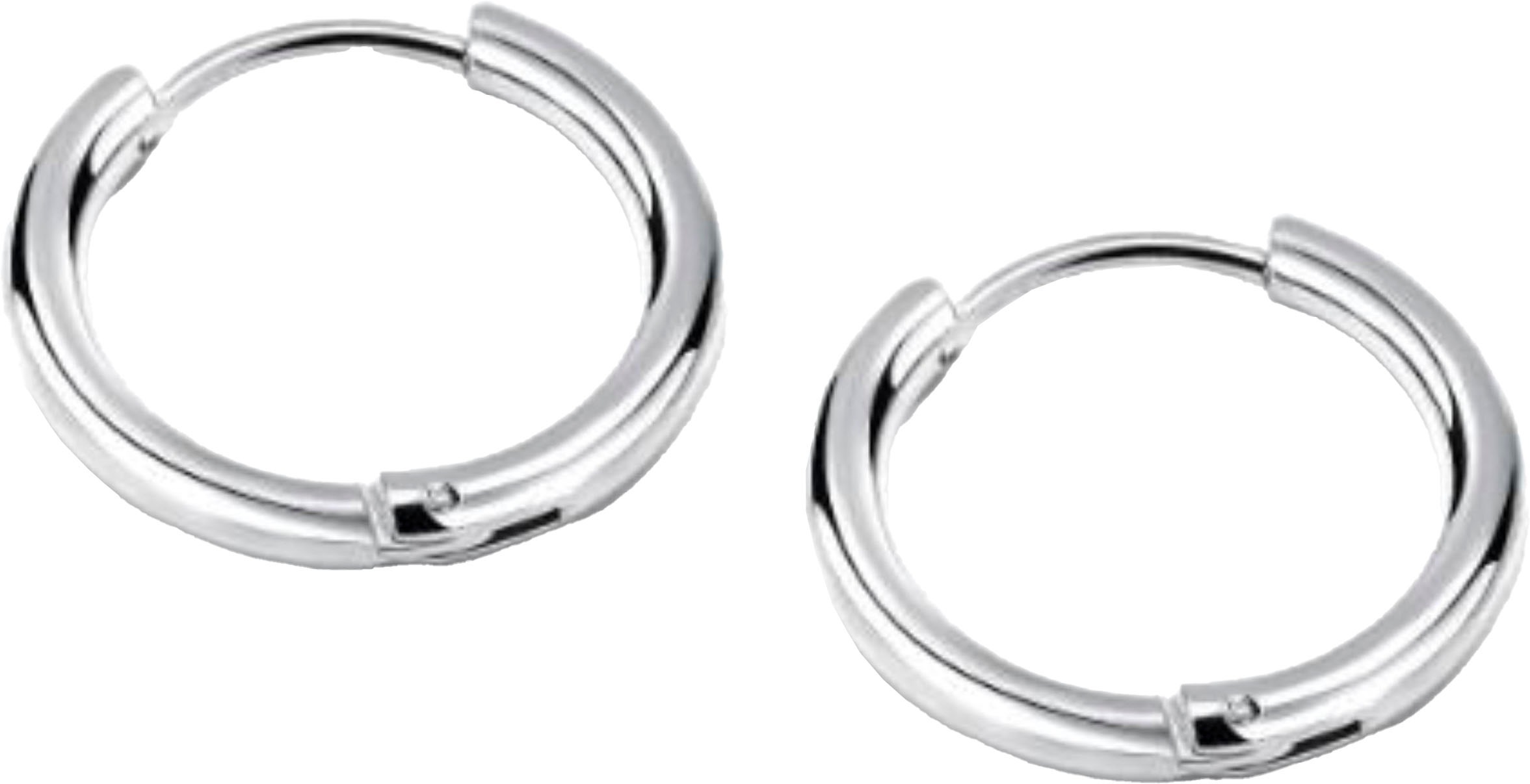 Firetti Schmuckset »Mulitpack Schmuck Geschenk Edelstahl Halskette Paar Creolen«, (Set, 3 tlg.)