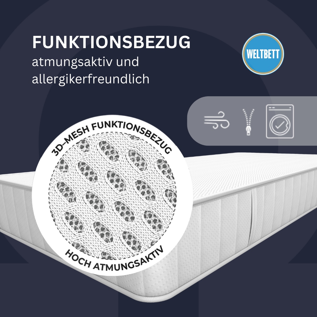 WELTBETT Komfortschaummatratze »Omega«, 18 cm hoch, (1 St., 1-tlg.)