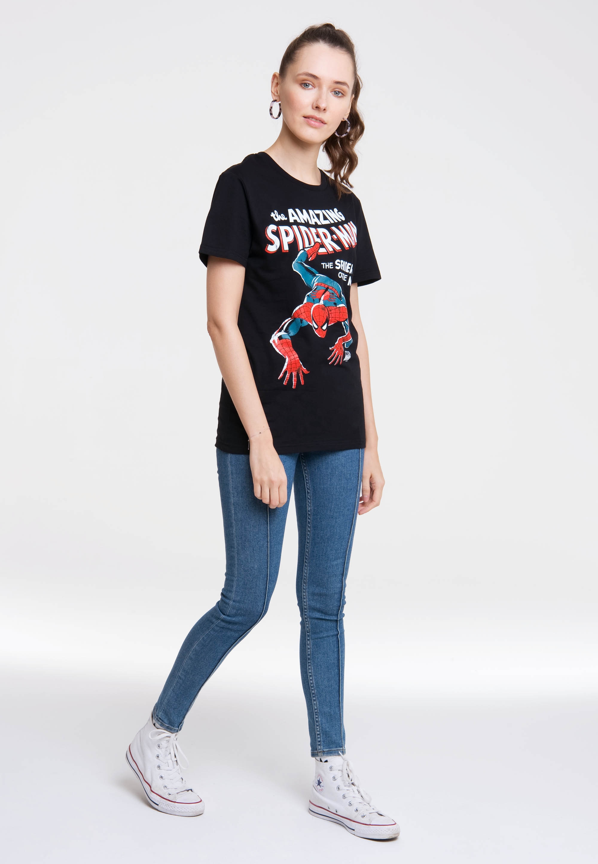 LOGOSHIRT T-Shirt »Marvel - Spider-Man-Print online kaufen BAUR Spider-Man«, | coolem Amazing mit