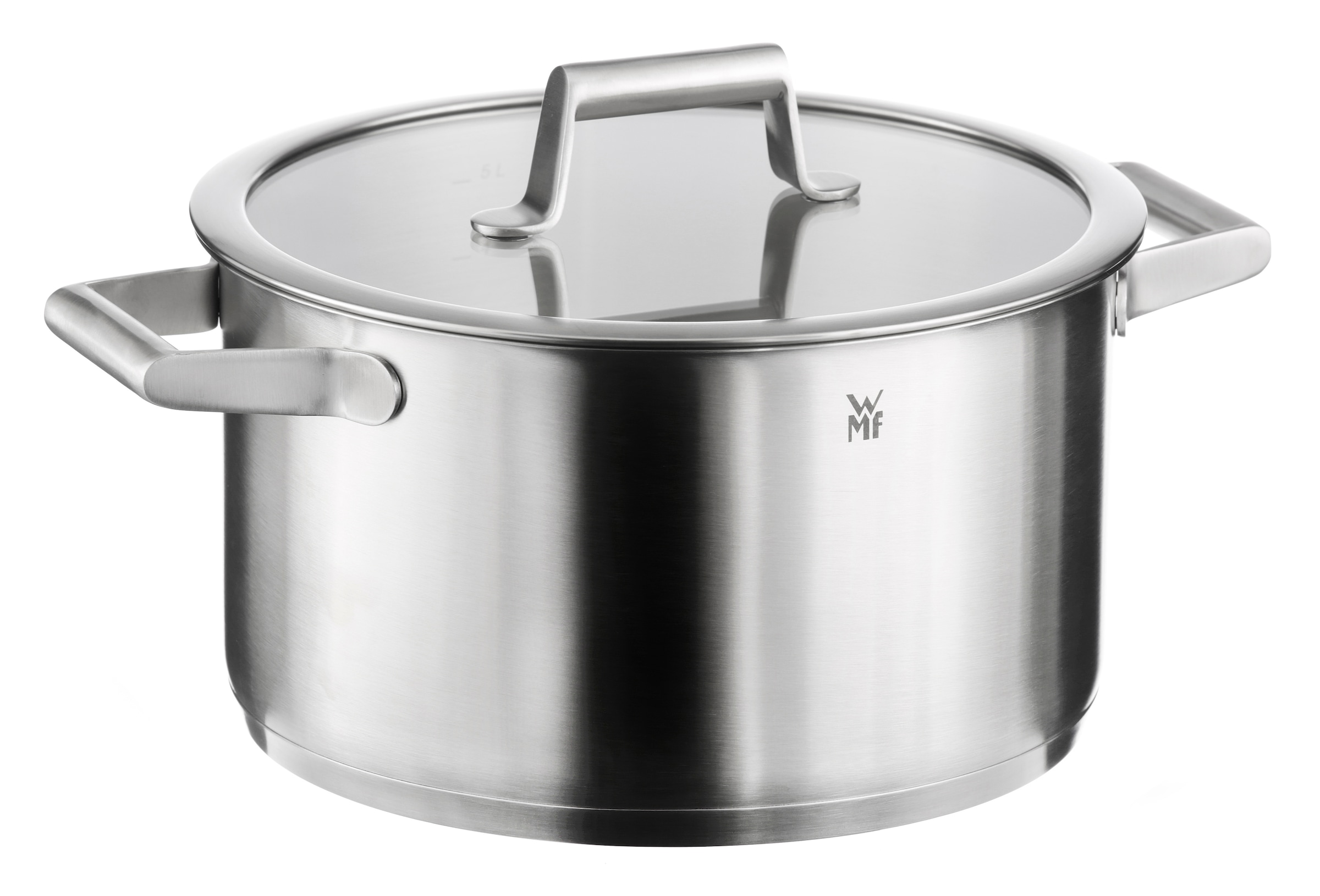 WMF Topf-Set »Comfort Line«, 5-teiliges Kochtopf Set mit Glasdeckel, mattiert, Cromargan® Edelstahl Rostfrei 18/10, für alle Herdarten geeignet