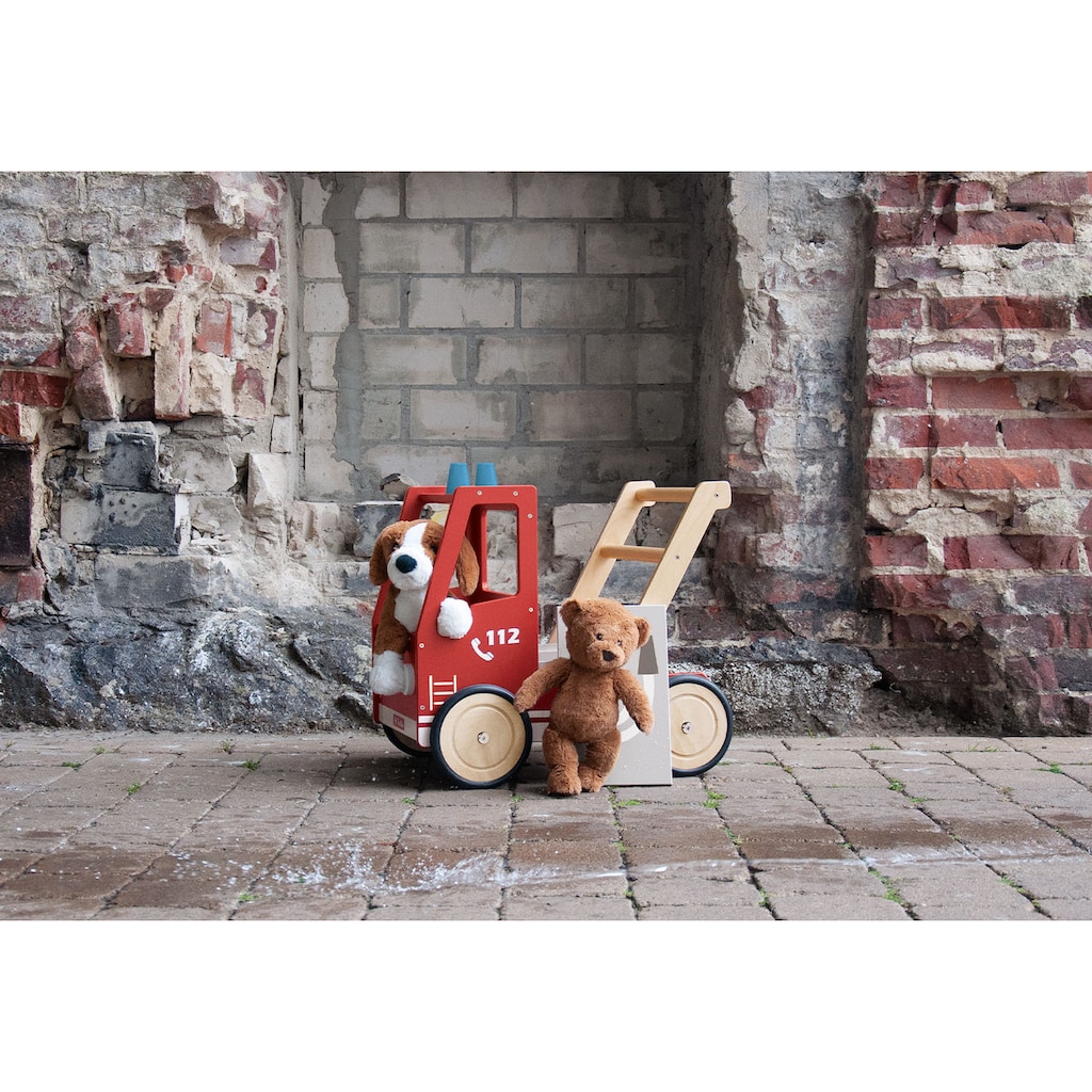 Pinolino® Lauflernwagen »Feuerwehrauto Fred«, aus Holz