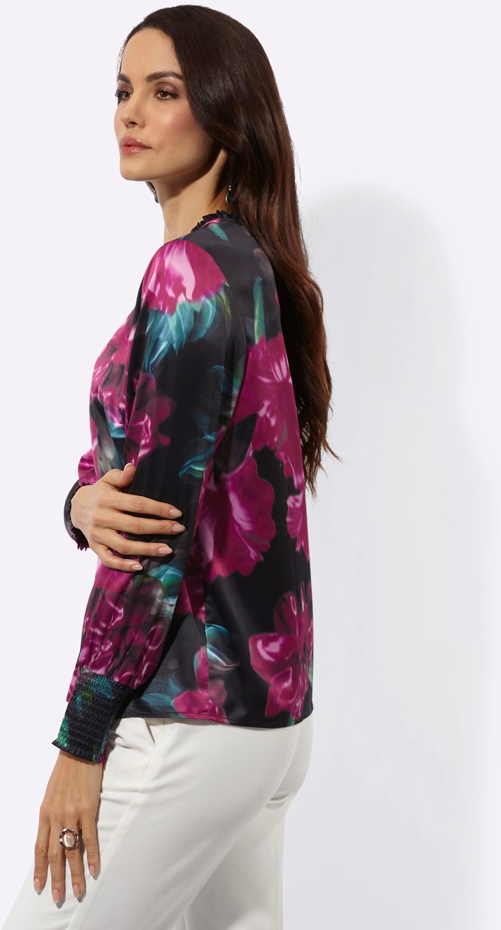 creation L Satinbluse