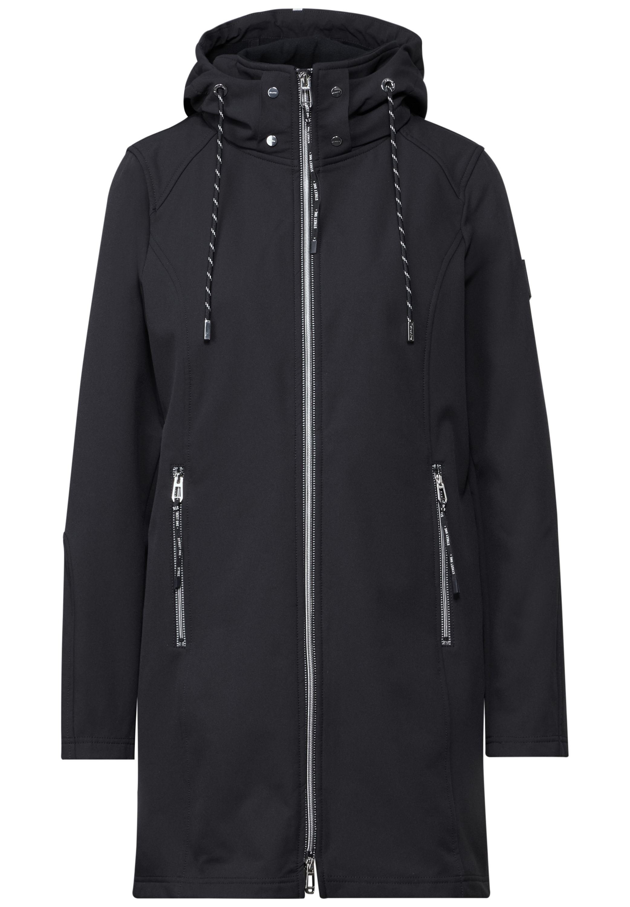STREET ONE Kurzjacke, mit Kapuze, wasserabweisend