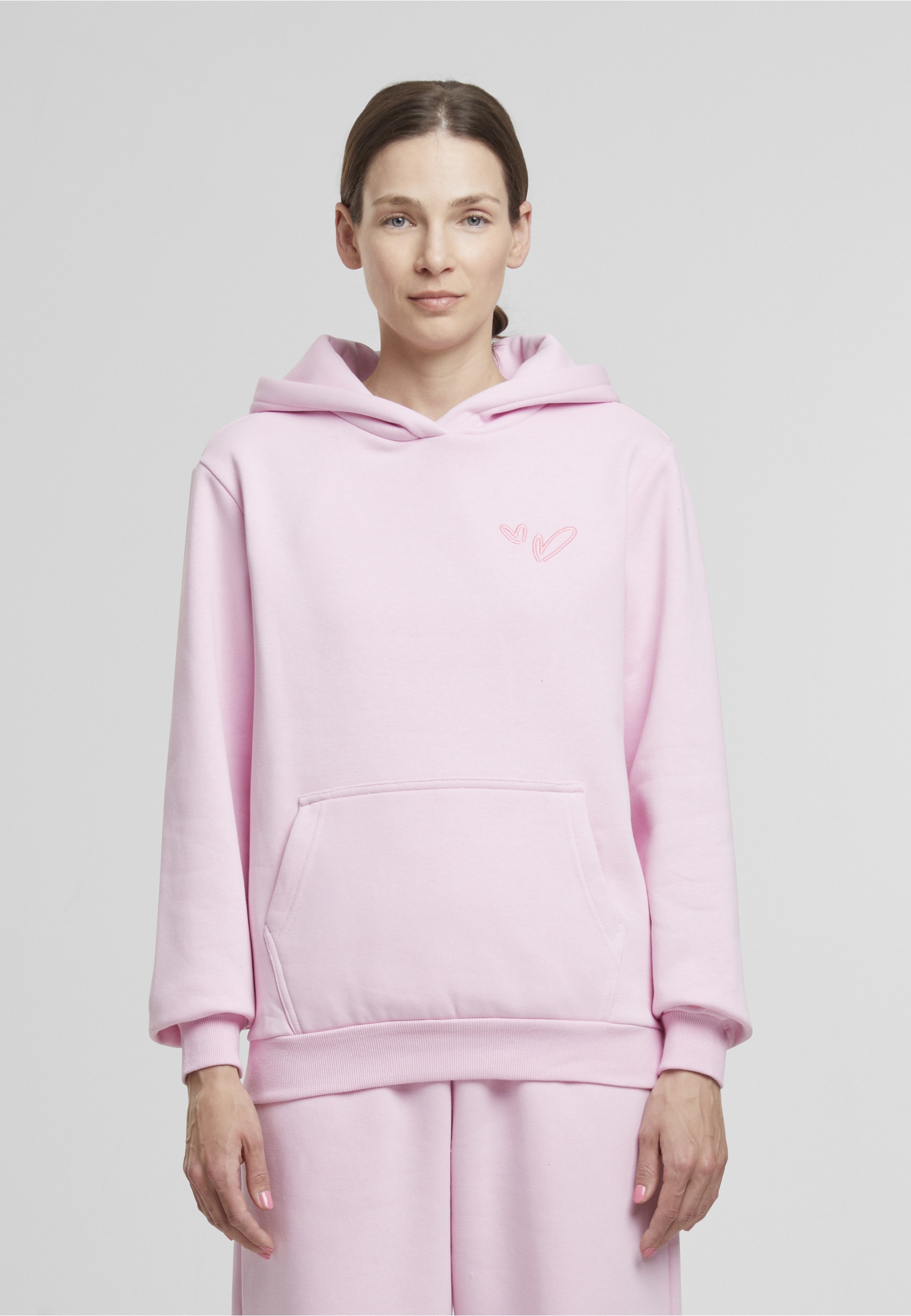 Miss Tee Kapuzensweatshirt »Miss Tee Heart Signs EMB Ladies Fluffy Hoody«
